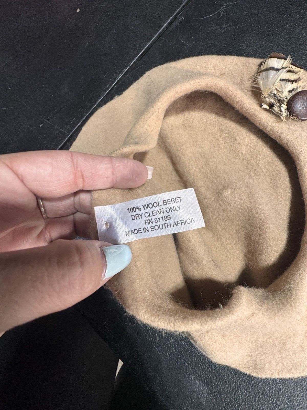 100% wool beret made in africa