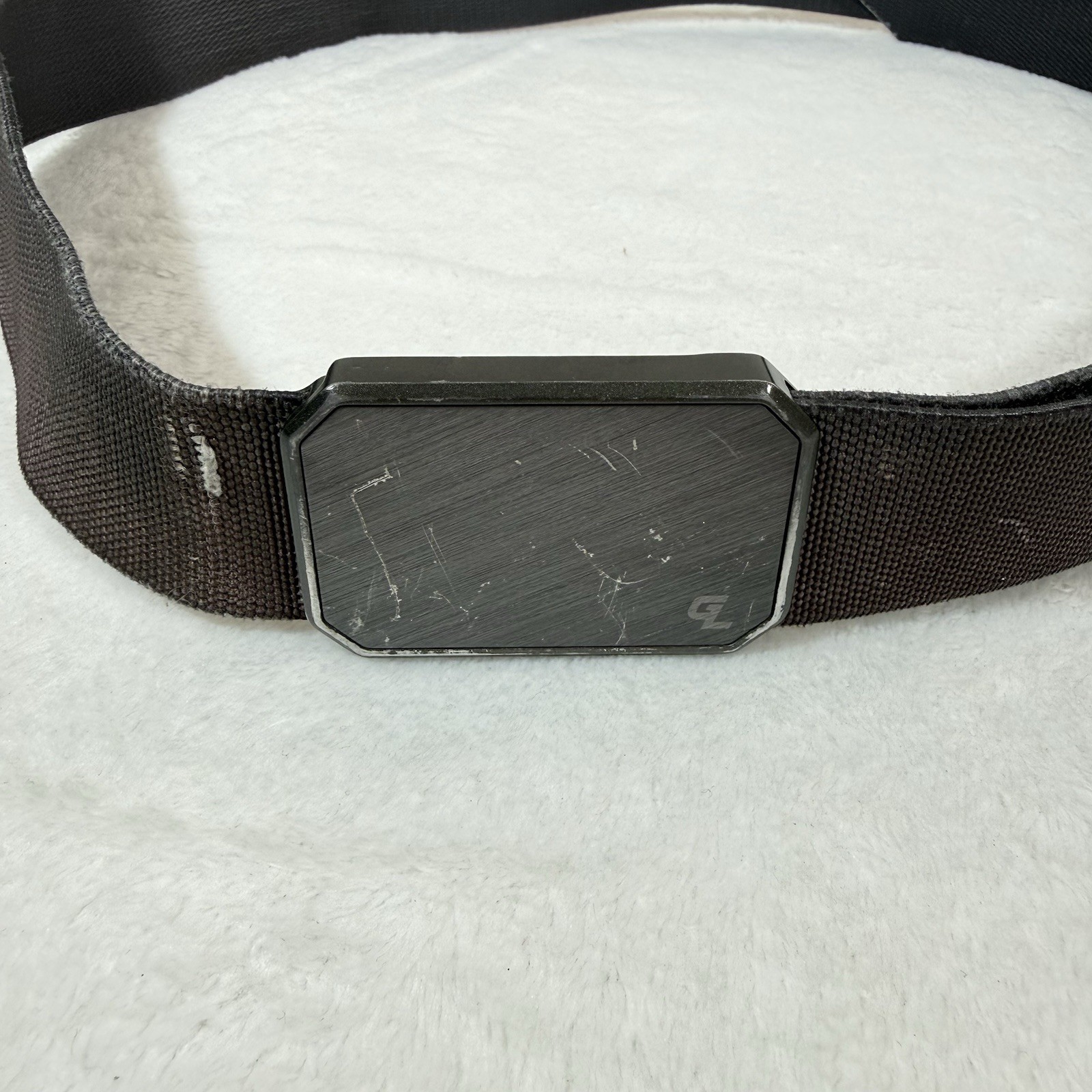 Groove Life GL Adjustable Web Belt Magnetic Buckle Size Large Gray