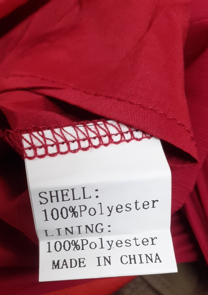 BNWT Michesvo Floaty Blouse Top Pleated Sleeve Deep Red Party UK XL Charity Sale
