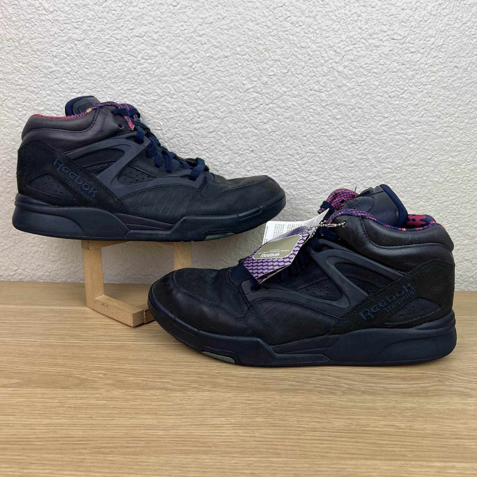 Reebok Pump Omni Lite X Lamar And Dauley Navy Blue Shoes Men’s Size 10.5 BEATERS