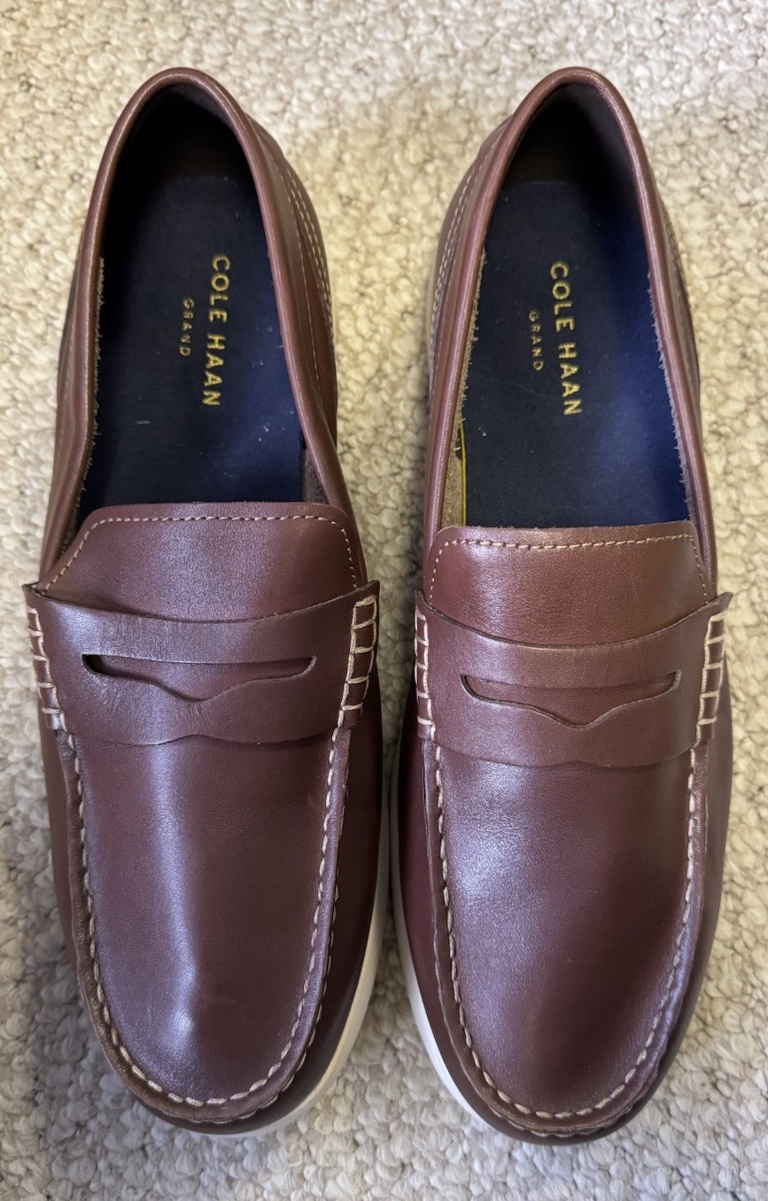 Cole Haan Men’s Brown Leather Loafers Comfort Stitching Size 11.0M C33028