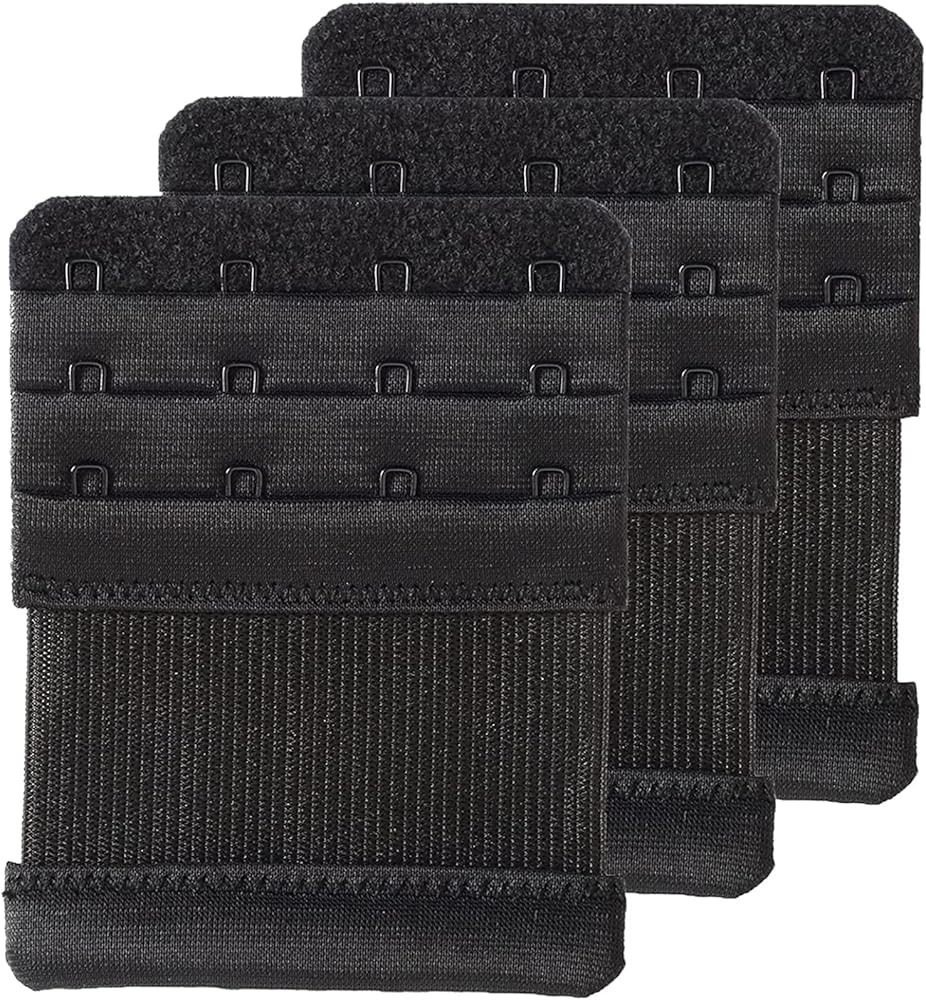 Bra Extender 3-Row (2/3/4 Hook) – Adjustable for Maternity Strapless & Tight Bra