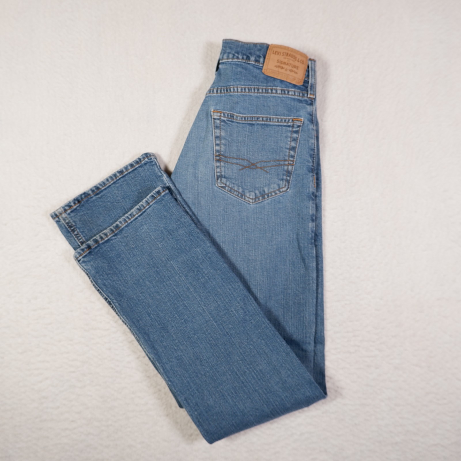 Levi’s Signature Men’s Blue Jeans Bootcut 28×30 Medium Wash