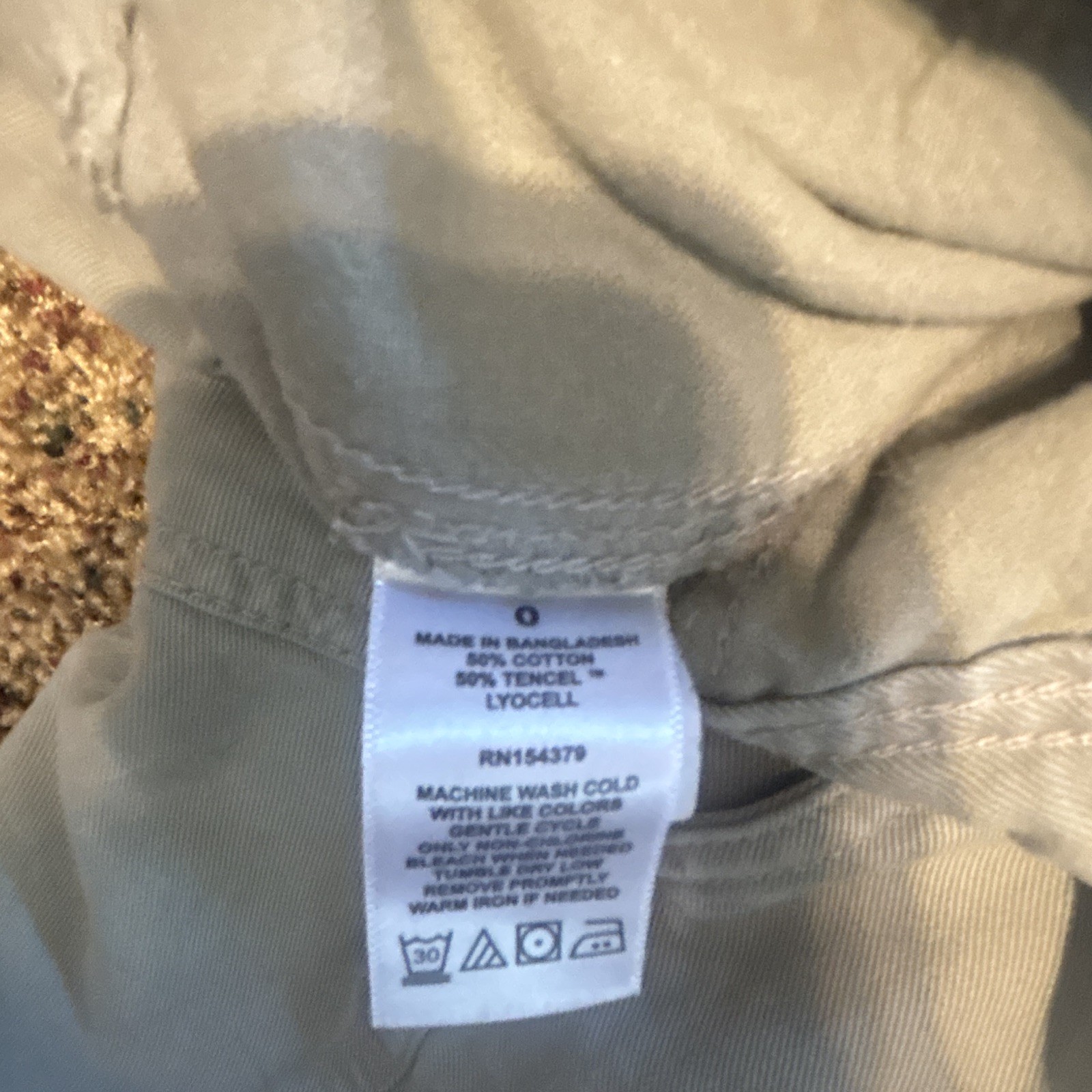Aeropostale Women’s greenish/grayish solid Flared Pants Cotton Lyocell Regular