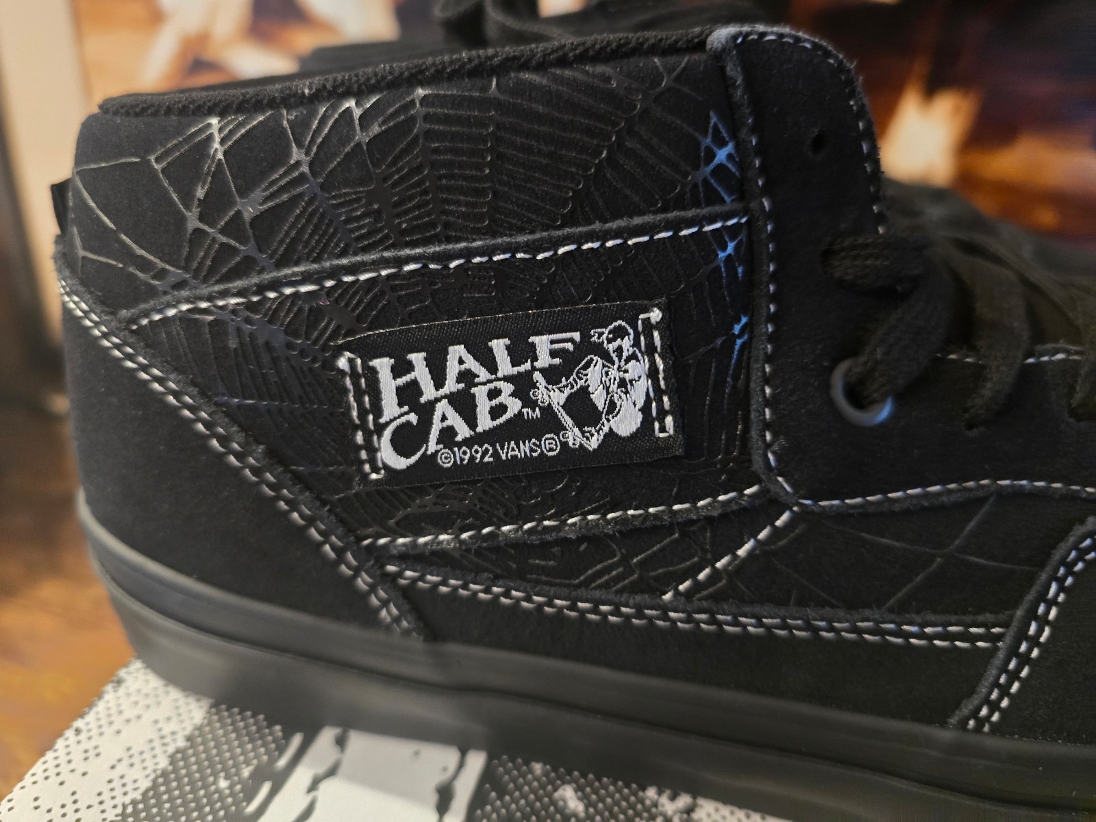 Skate Half Cab Web Dark Grey/Black HALLOWEEN RARE VN0A2Z34Y39 Men’s 10 US NEW