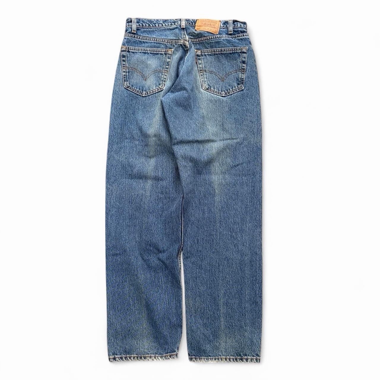 Vintage 90s Levi’s 565 Wide Leg Baggy Mens 32×33 Medium Wash Denim USA Jeans
