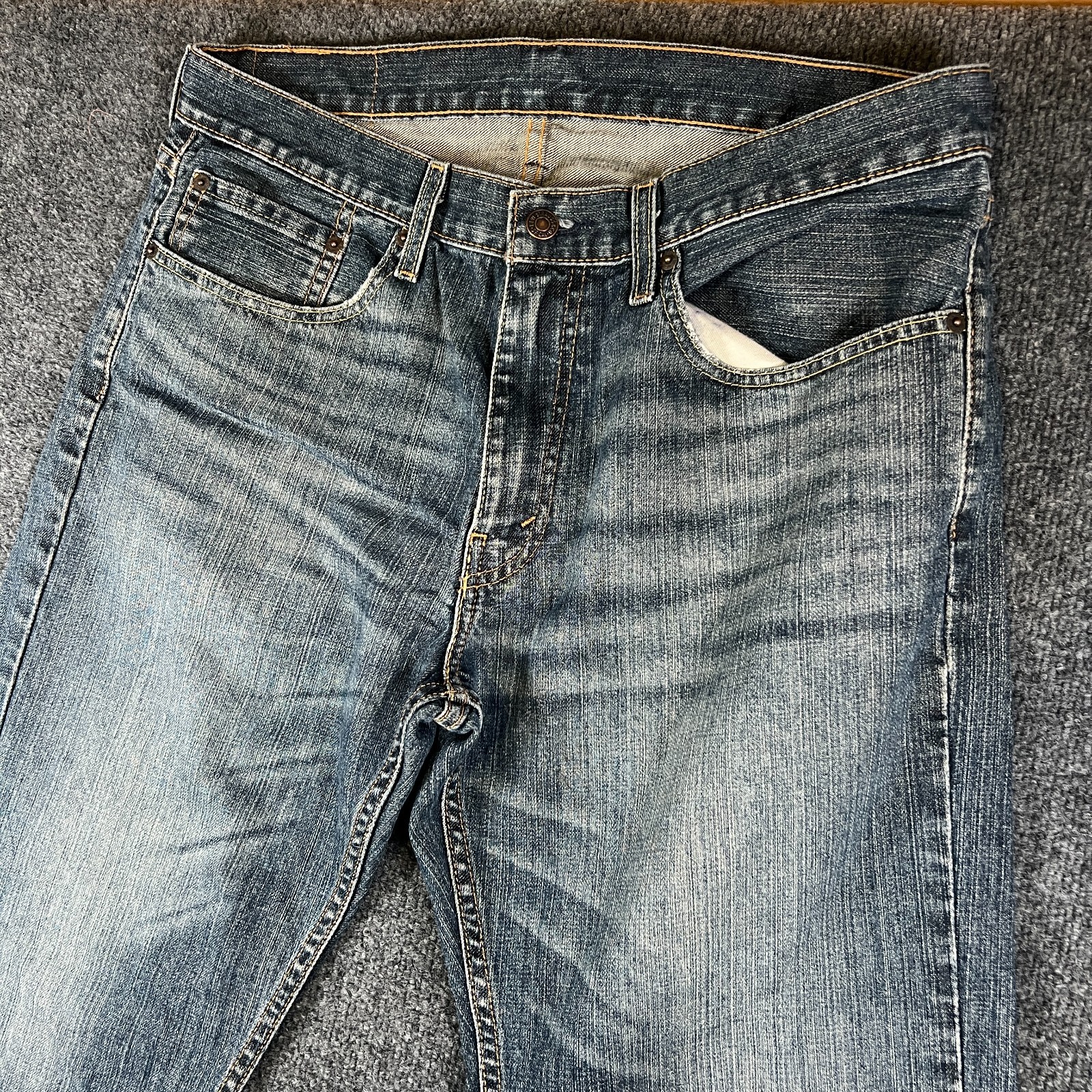 Levi’s 559 Jeans Men 36×29 (Tag 34×30) Blue Range Denim 100% Cotton Straight Leg