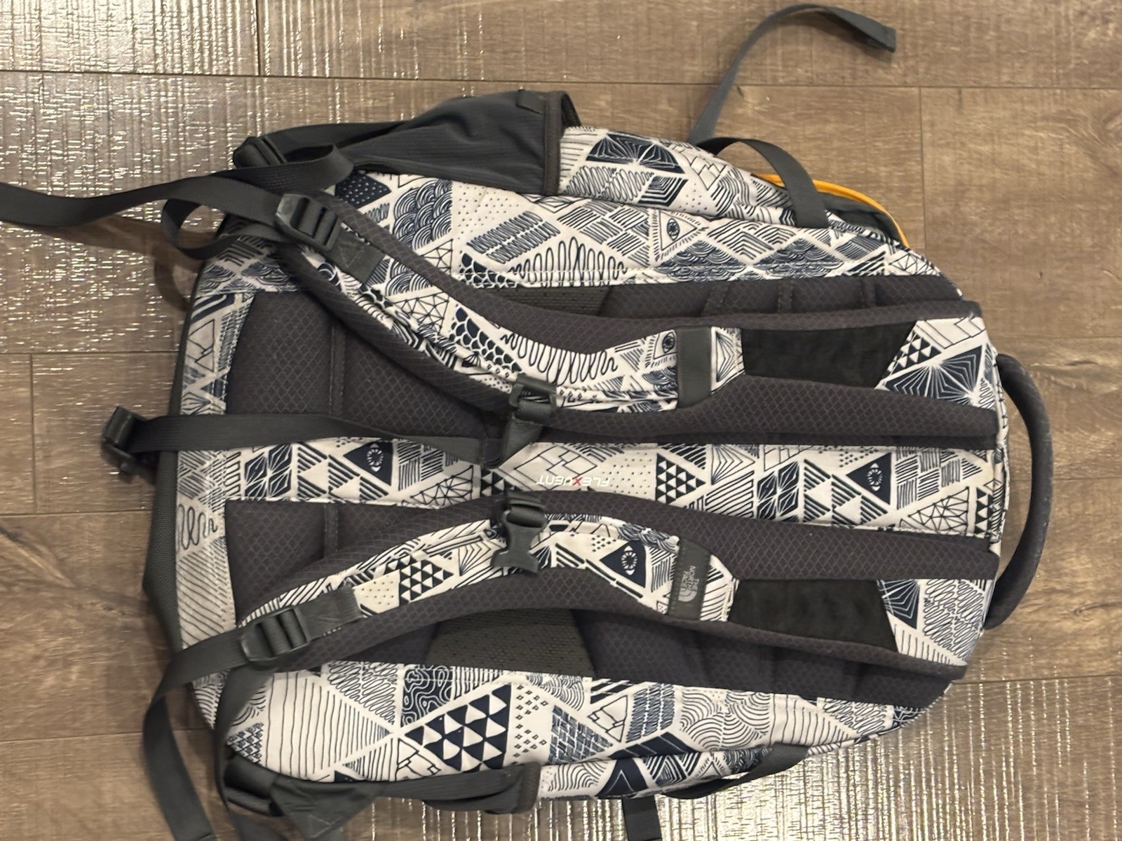 The North Face Recon Backpack Bag Geopattern Print Sturdy Backpack