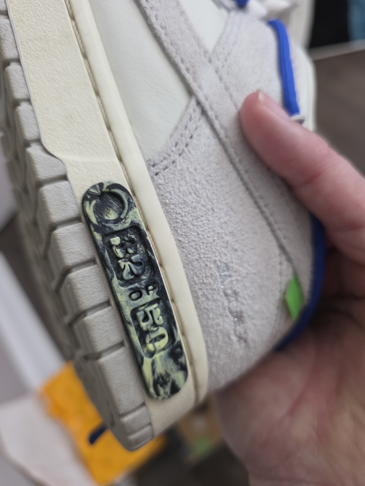 Nike x Off-White Dunk Lot 32 Size 11 Grey Blue White Virgil