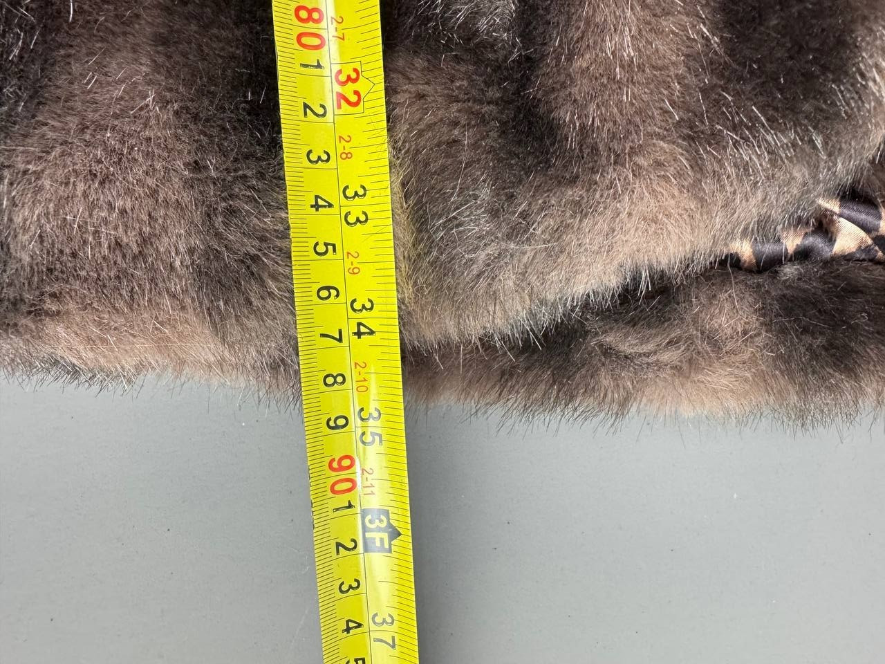 Dennis by Dennis Basso Womens Brown Hooded Faux Fur Coat Size M