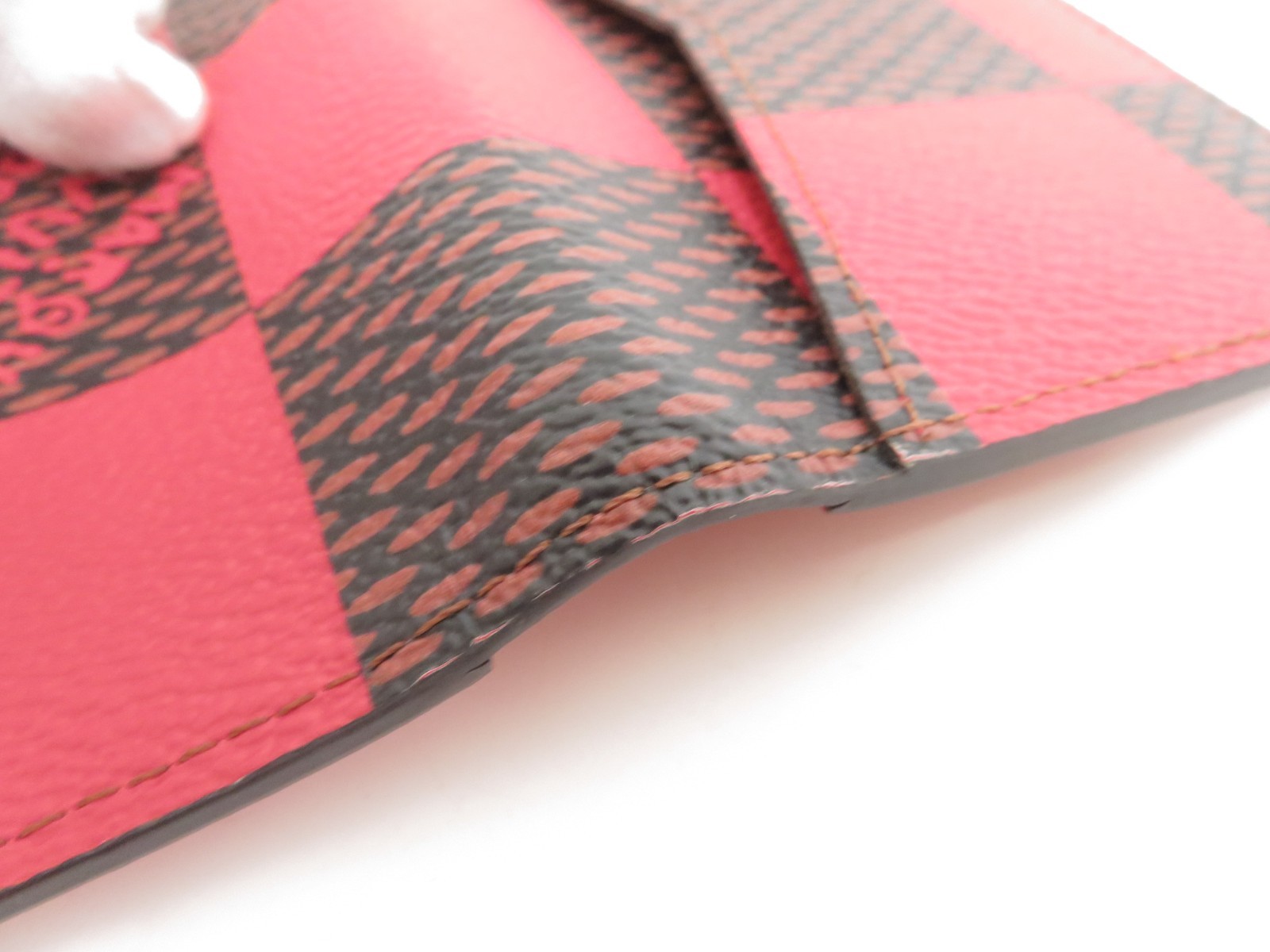 Auth LOUIS VUITTON Damier Giant Pocket Organizer de Poche Card Case F#53497