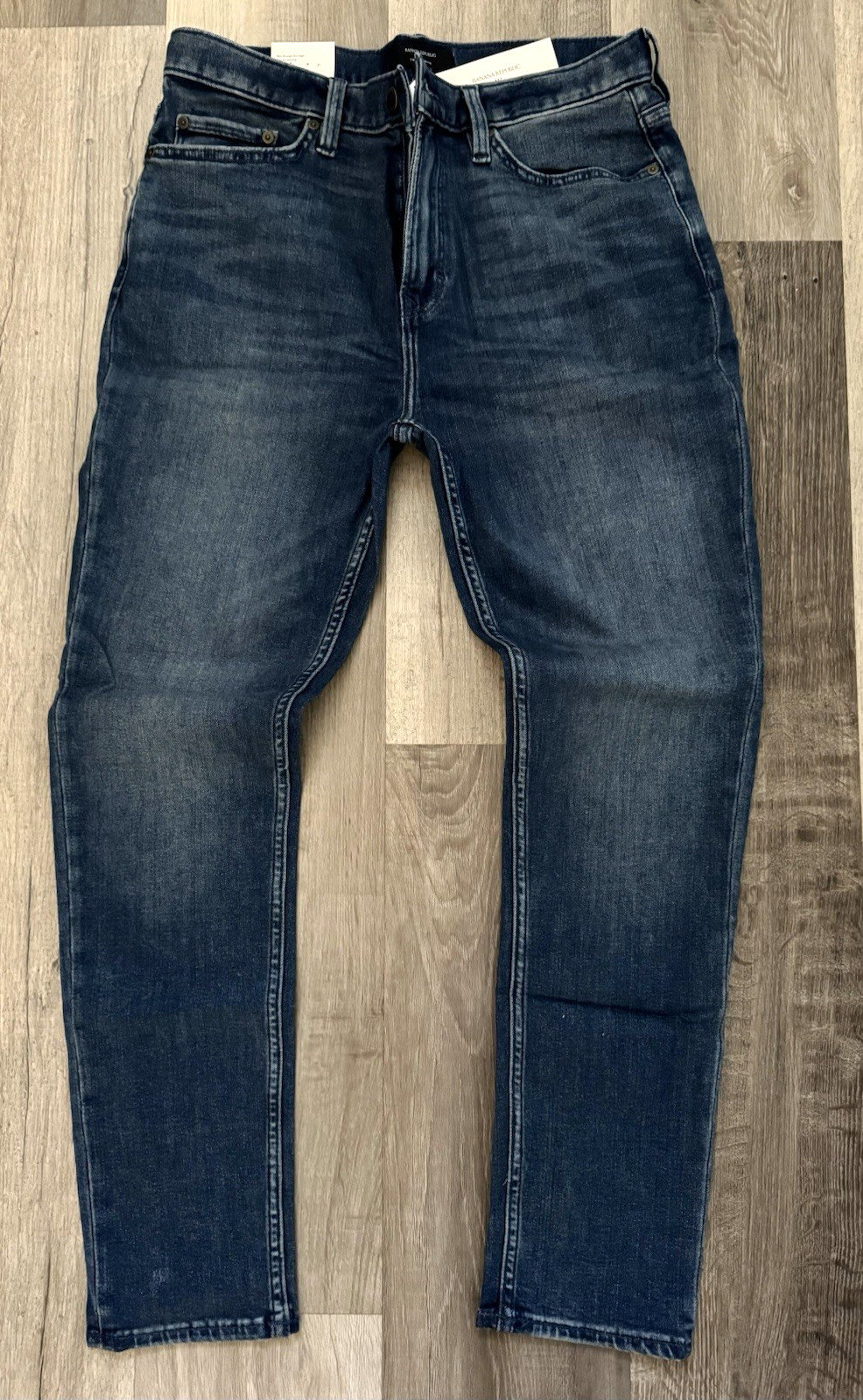 Banana Republic Premium Slim Fit Jeans Men Size 34 X 36 Travel Blue Wash Stretch