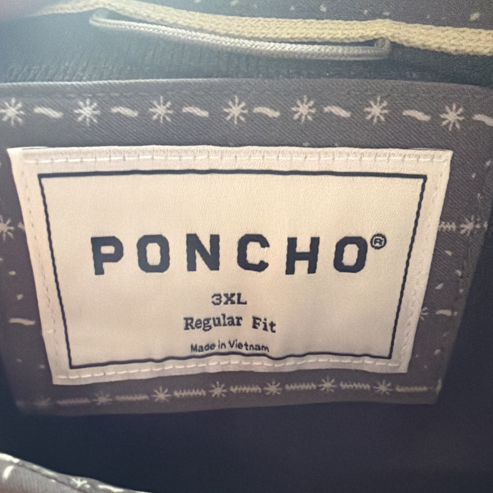 Poncho Men’s Shirt Pearl Snap The Hondo Short Sleeve 3XL Regular