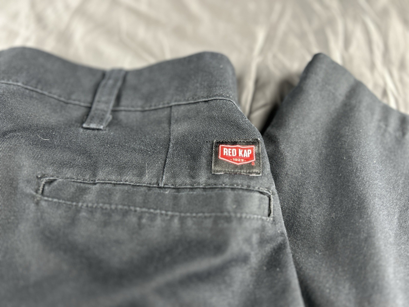 Spirit Red Kap PT88BK9 Black Twill Work Pants 38/34 Polyester/Cotton