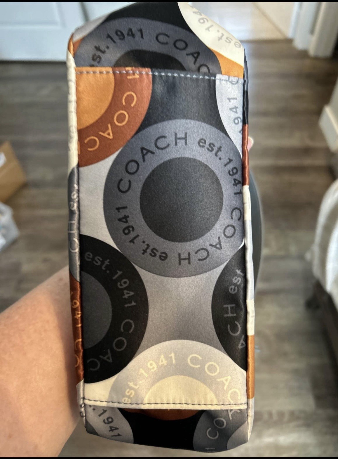 Coach Madison Satine, baguette shoulder bag