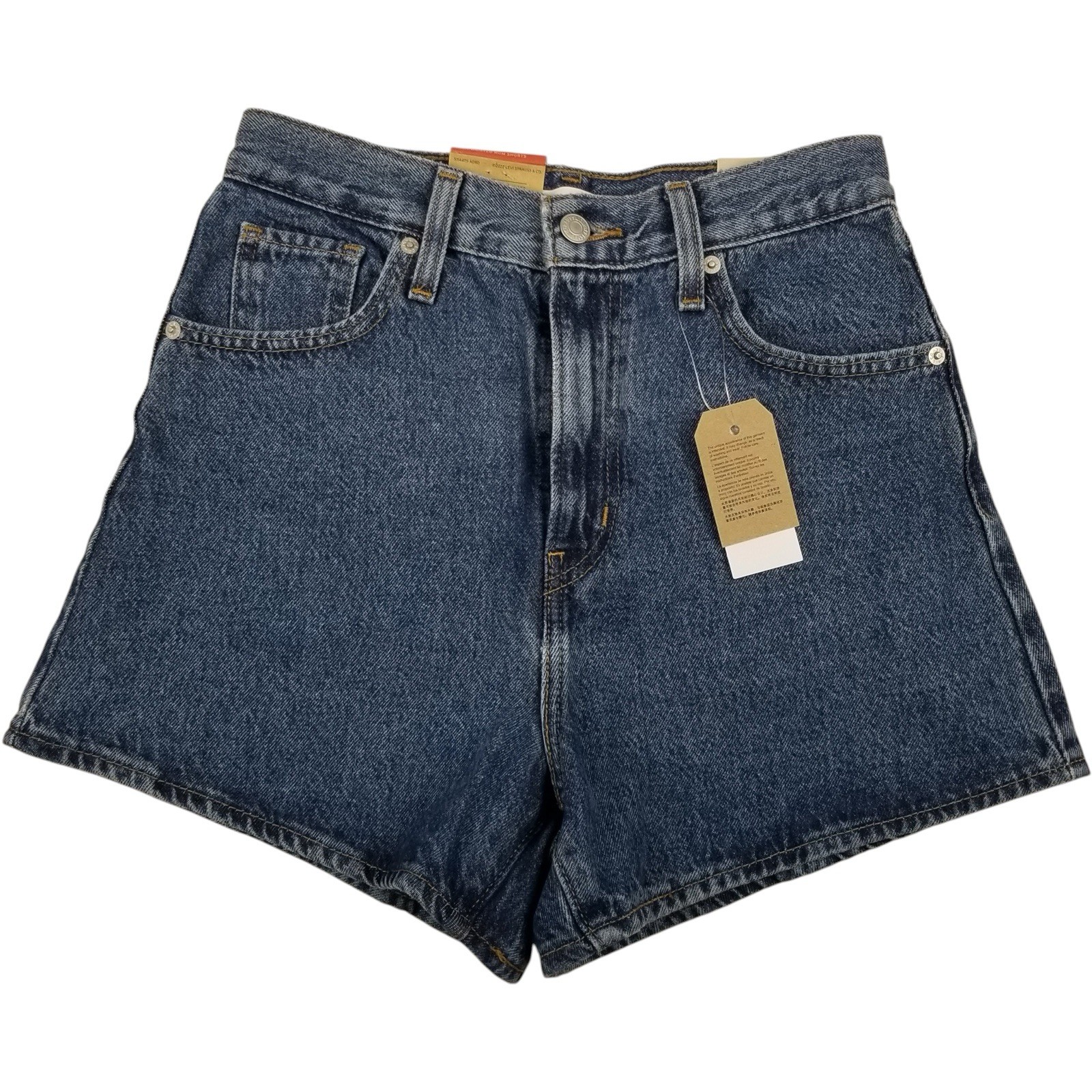 Levi’s Women’s Size 26 High-Waisted Relaxed Fit 5 Pocket Cotton Denim Mom Short
