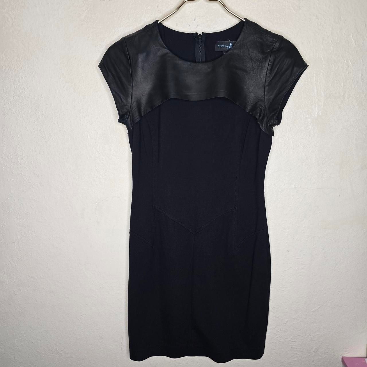 Guess by Marciano Genuine Leather Panel Bodycon Dress