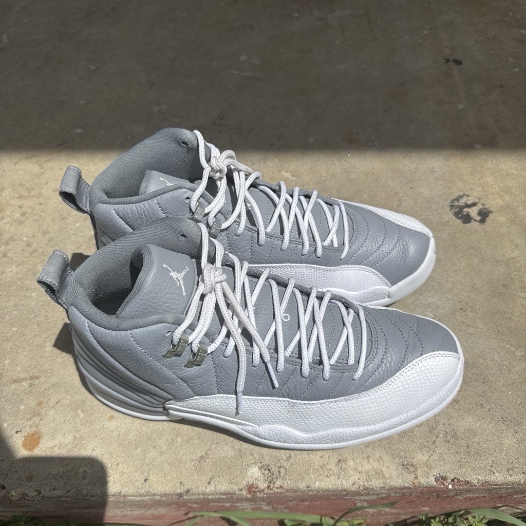 Jordan Air Jordan 12 Retro Stealth Gray. No box shoes was in clear case.