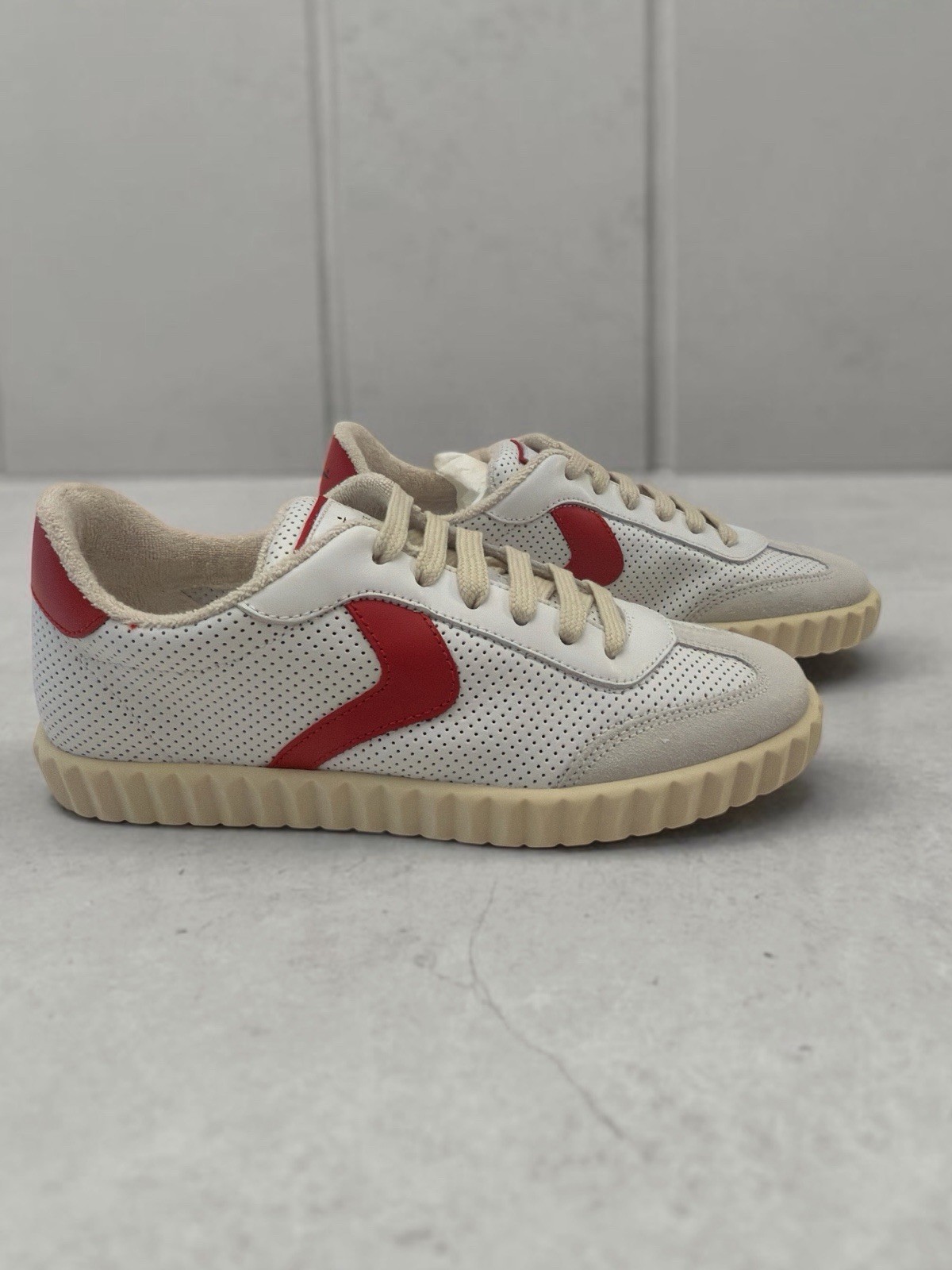 Men’s Voile Blanche Mesh and Leather Lace Up Size 36/ 6.5