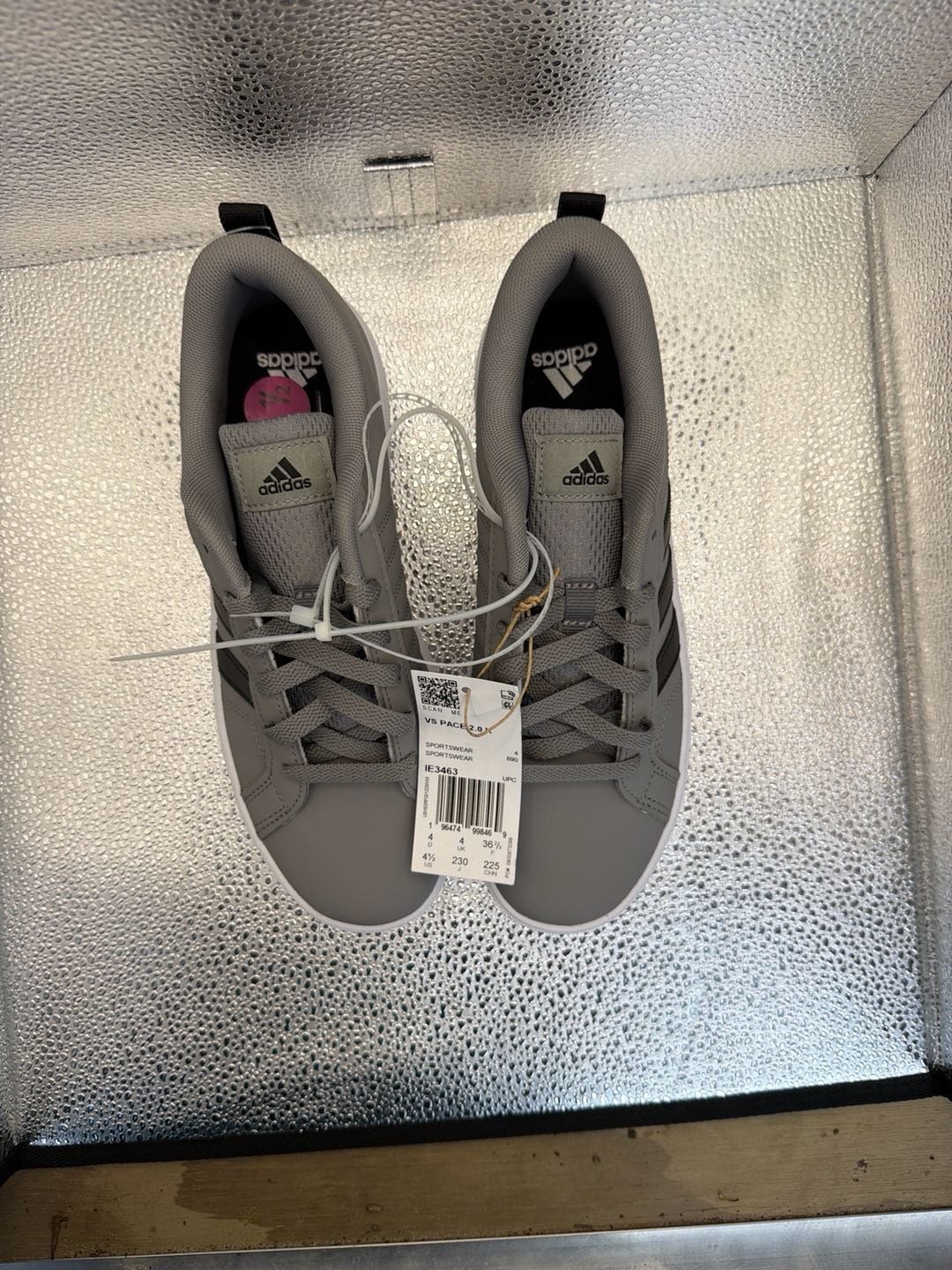 adidas VS Pace 2.0 K Grey Black Low-Top Sneakers IE3463