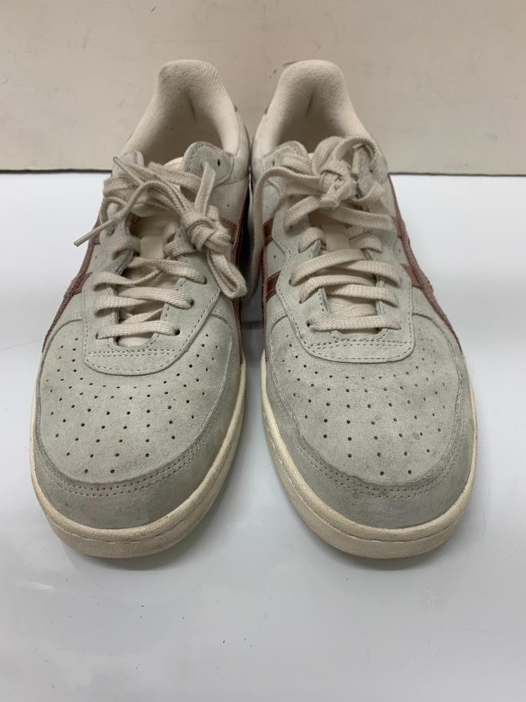 ASICS Onitsuka Tiger GSM Sneakers Leather Suede Beige Pink 1182A014-100 Sz 12