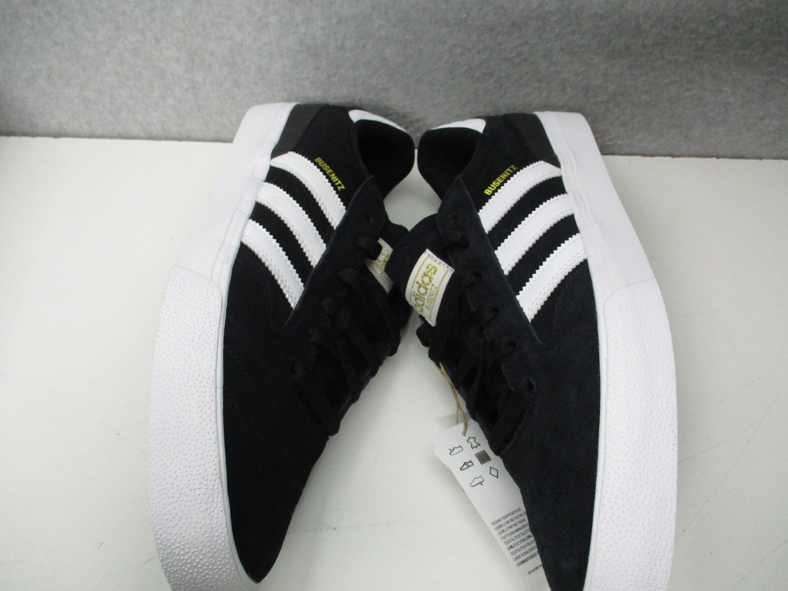 Adidas Busenitz Vulc II Skate Shoes Black White Suede Mens Sz 10.5