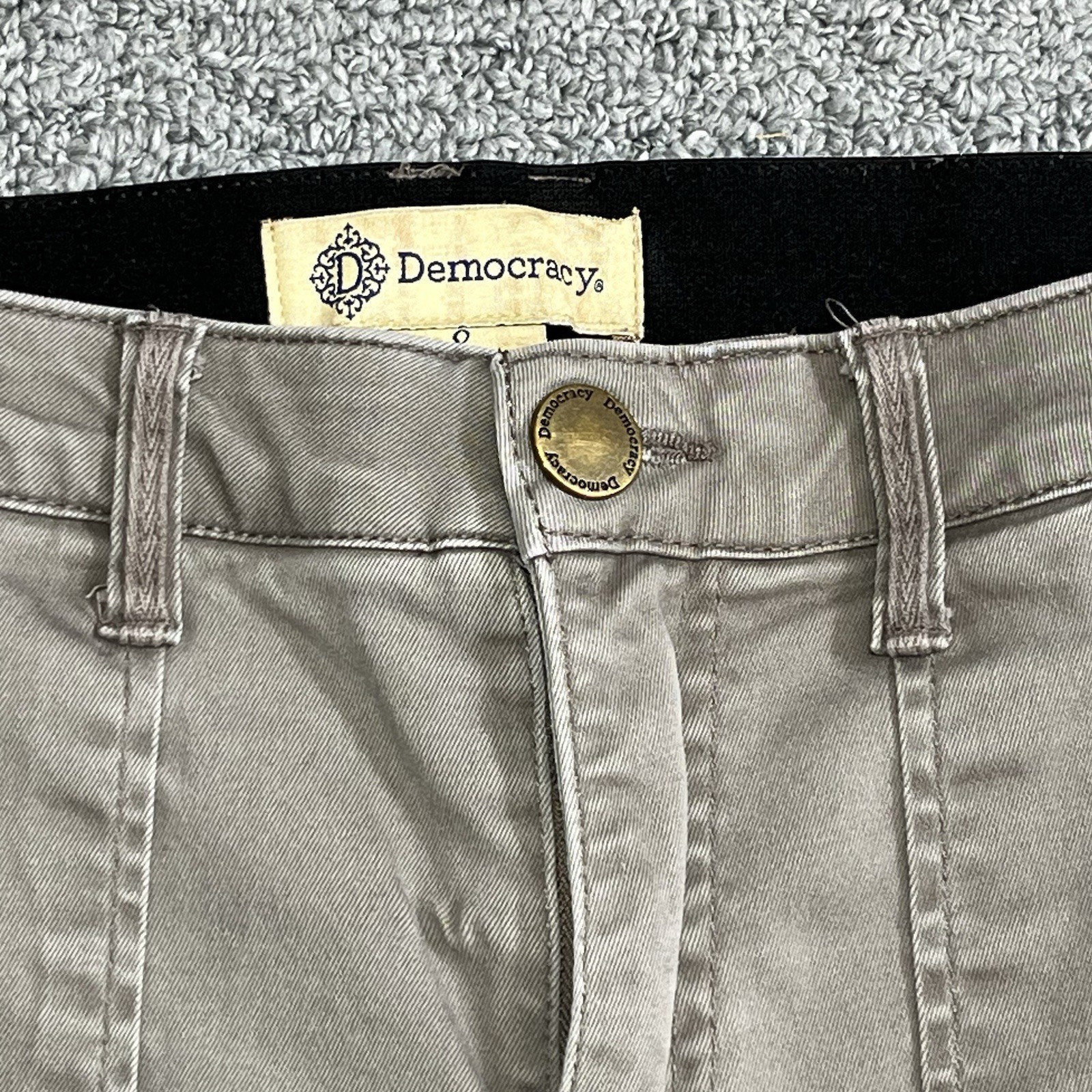 Democracy Ab Technology Jeans Womens Size 8 Gray Skinny Stretch Casual Comfort