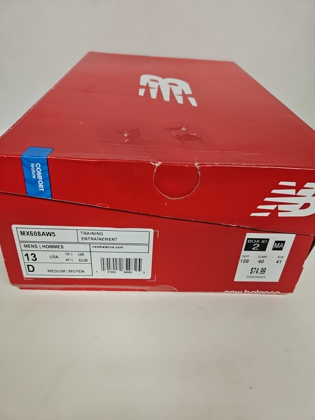 New Balance 608v5 Men’s Training Shoes Sneakers MX608AW5 – White/White