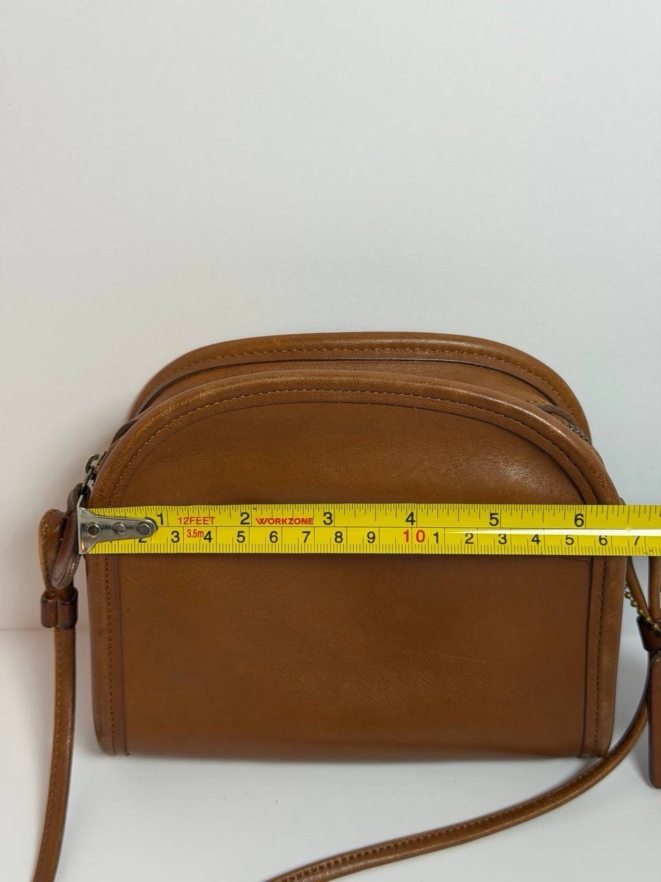 Coach Vintage Abbie Zip Crossbody Bag in British Tan