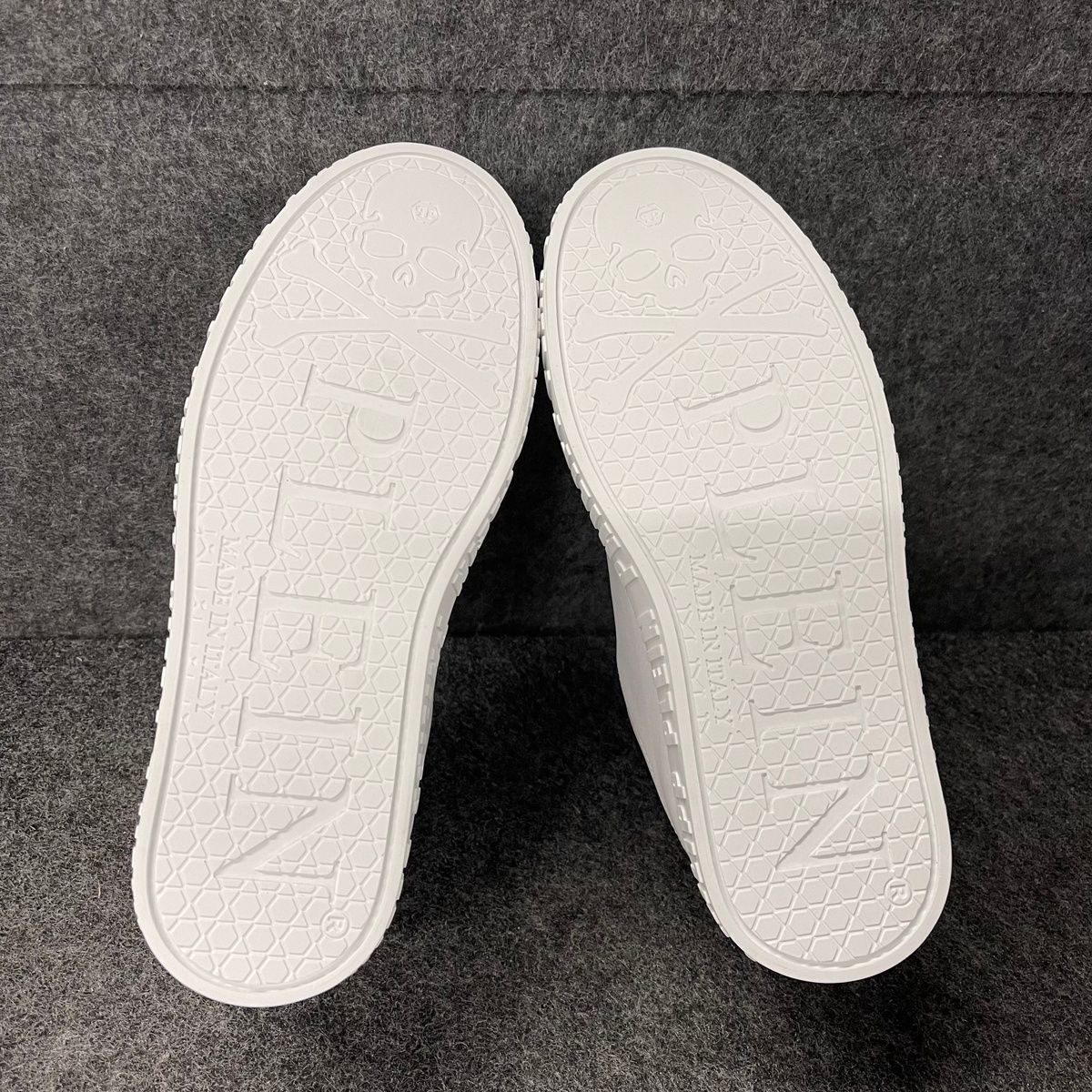 PHILIPP PLEIN Nappa Leather Low Top Sneaker Women’s Size 35/US 5 White