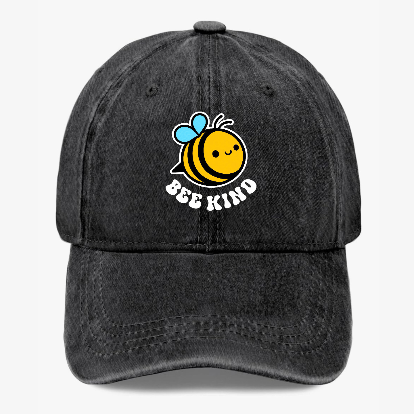 Bee Kind Cute Bee Hat Funny Positive Quote Baseball Cap Gift for Her Women