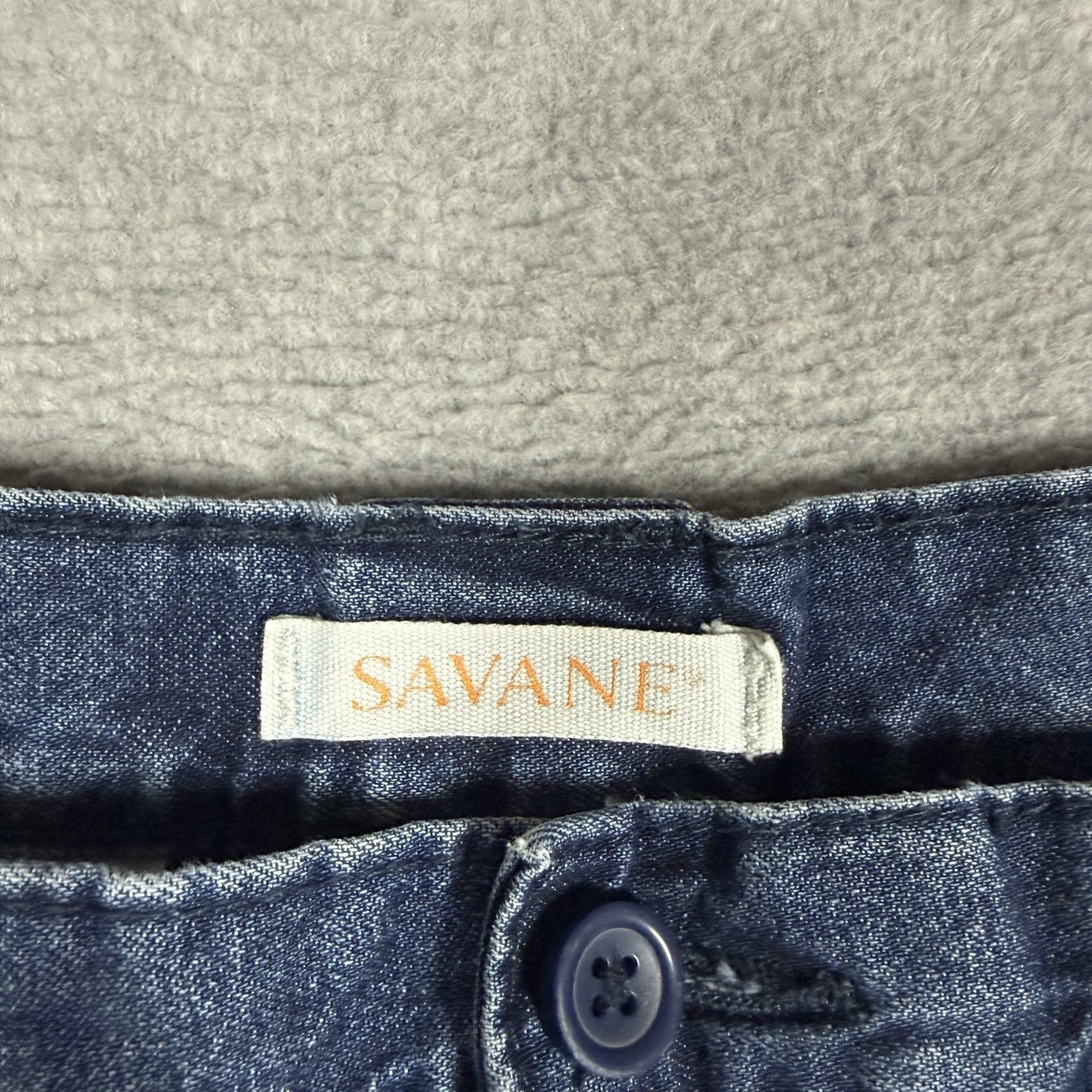 Savane Denim Safari Shorts Mens 34 Cargo 8in Stretch Elastic Waist Gorpcore