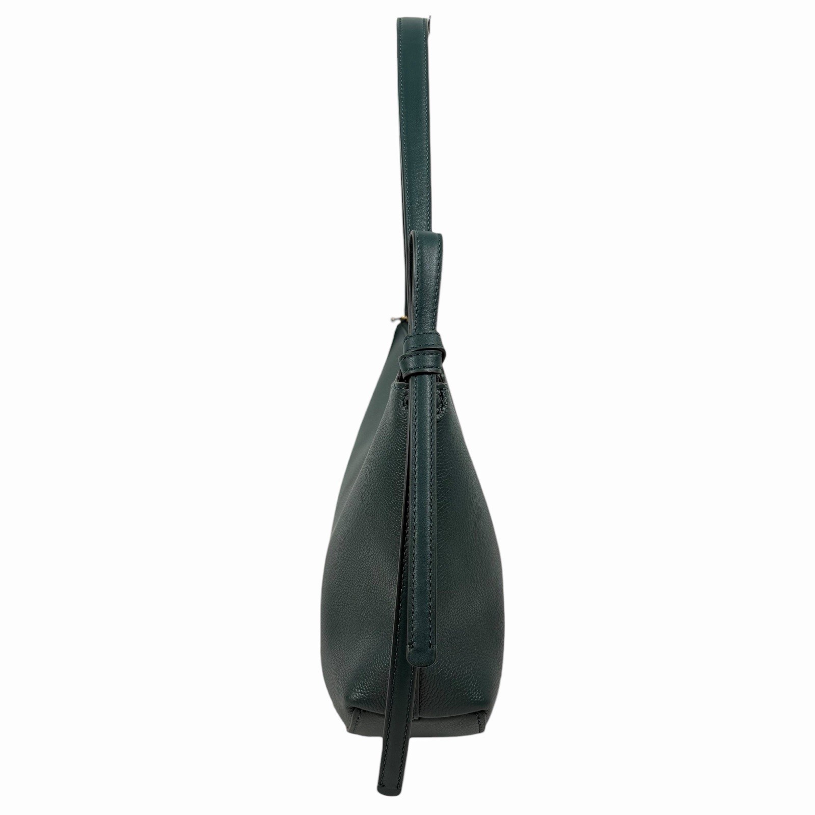 Kate Spade Loop Large Shoulder Bag Pebble Leather Midnight Green Women