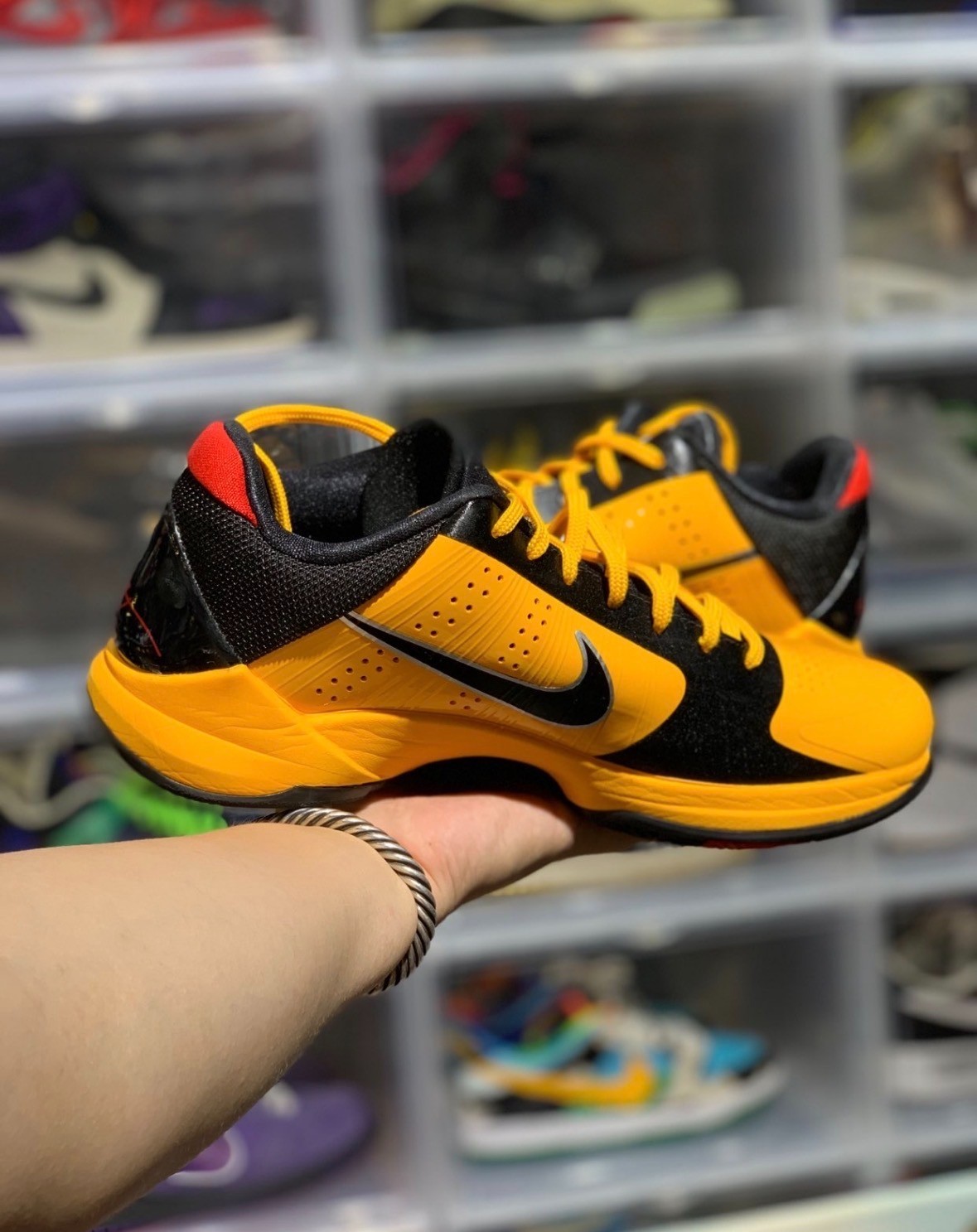 Limited Nike Kobe 5 Protro Bruce Lee CD4991-700 Del Sol Comet Red Black