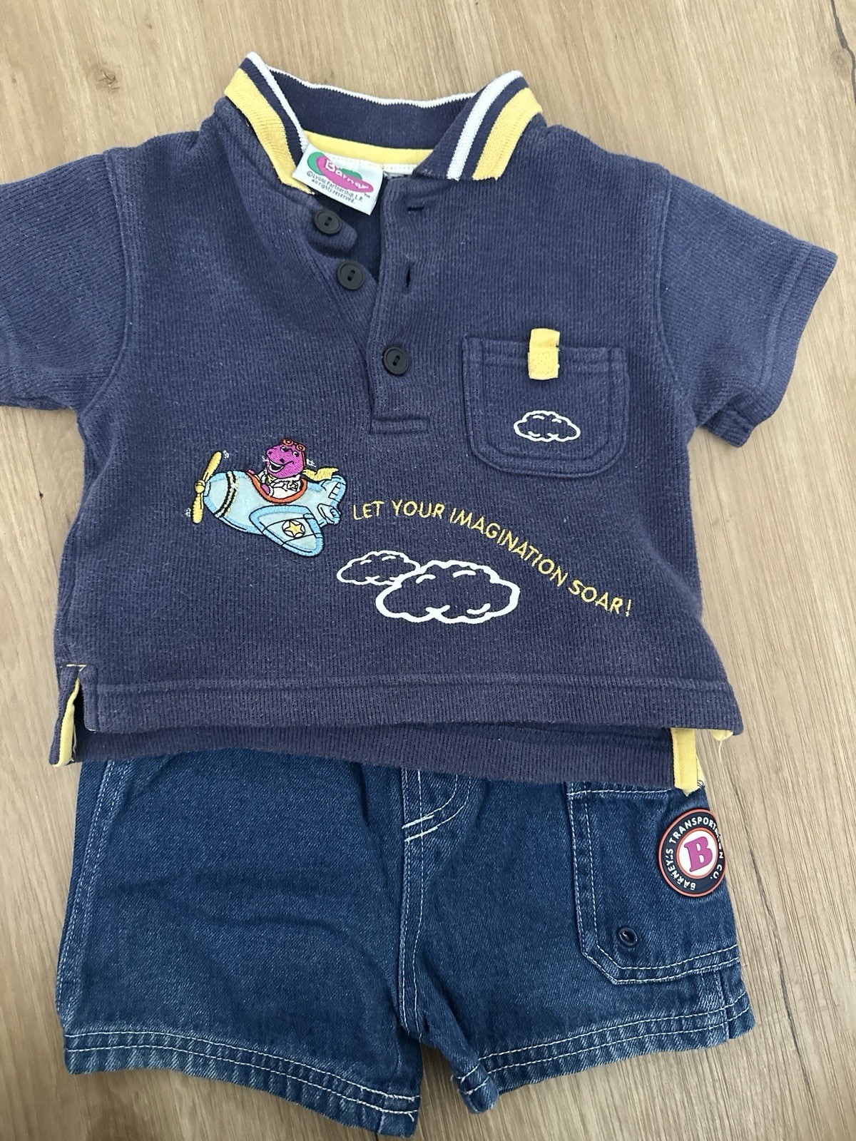 Vintage Barney 2 piece Set 90s