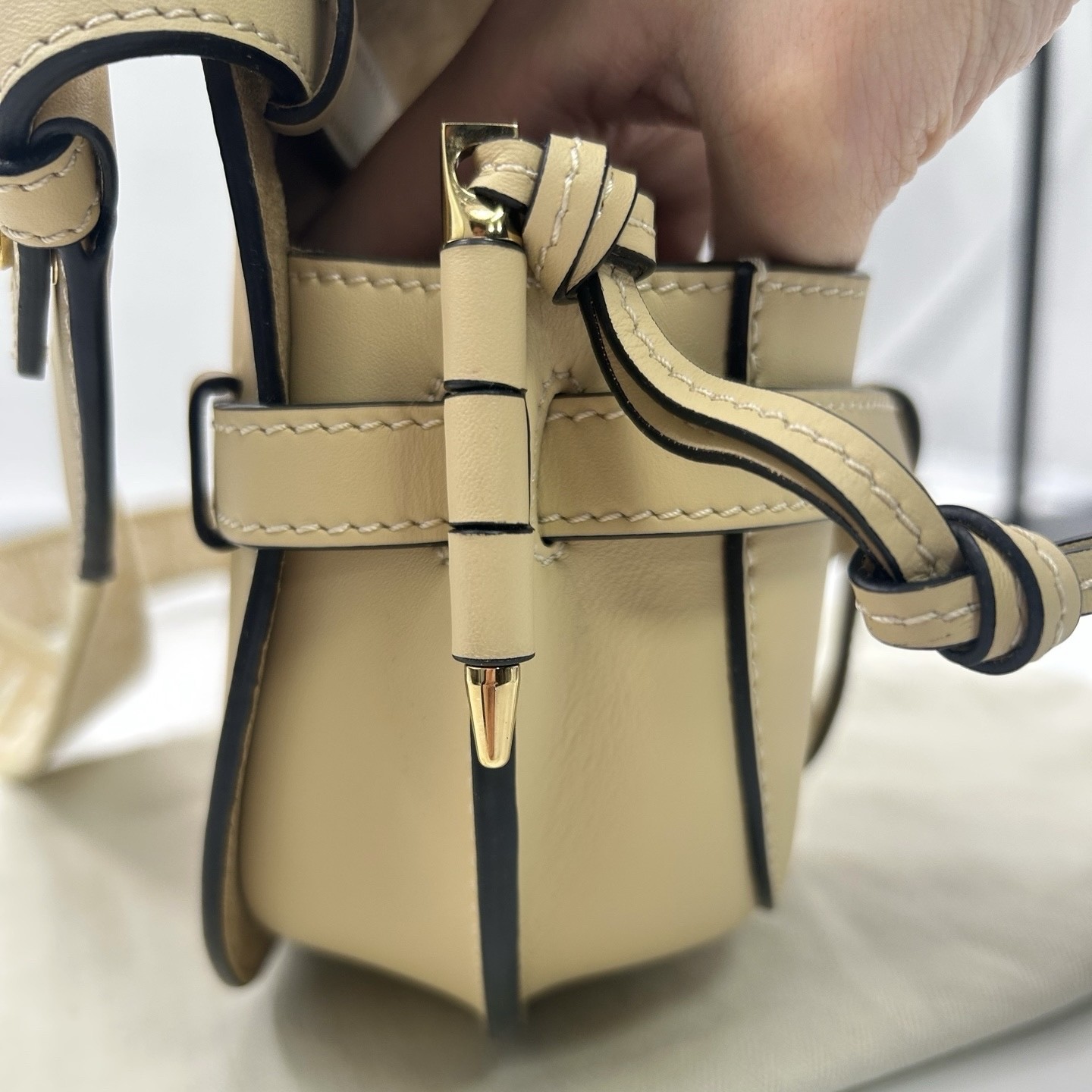Loewe Pre-Owned Authentic Saddle Bag Yellow Free Tracked Shipping