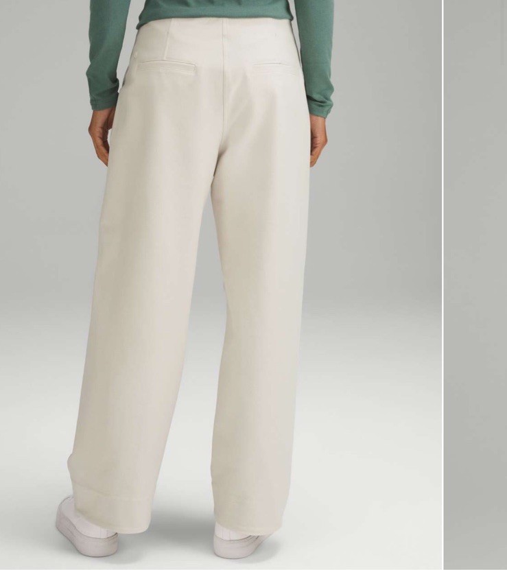 Lululemon Utilitech Relaxed-Fit Mid-Rise Trouser Women Size 10 In Bone Nulu