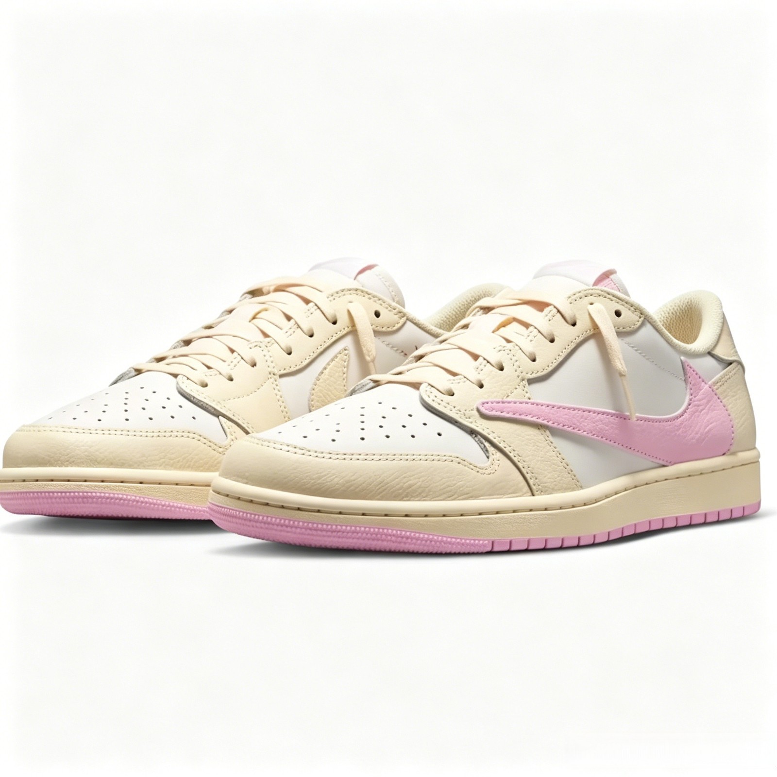 Nike Air Jordan 1 Retro Low OG SP Travis Scott Shy Pink IQ7604-100 Sneakers NEW