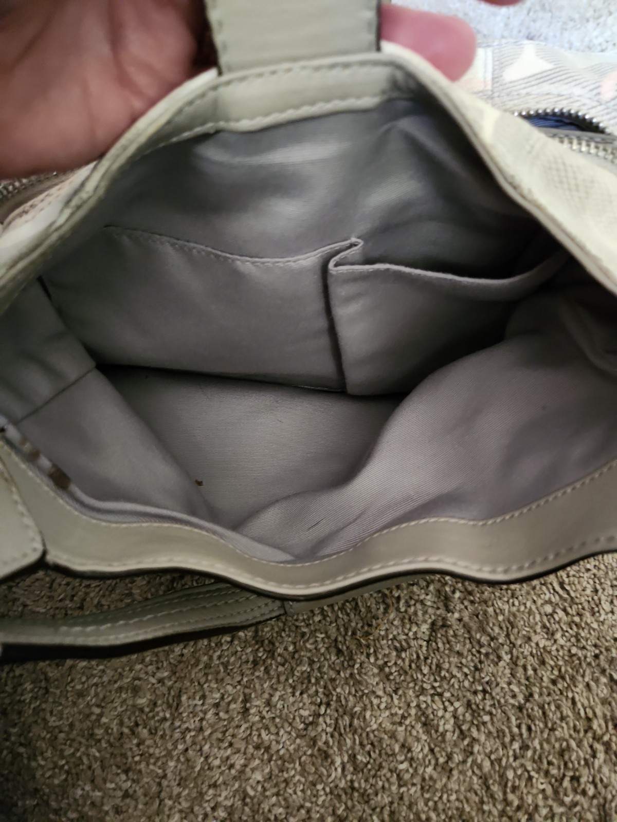 Coach MEDIUM F19193 Vintage Soho Lynn Gray Multicolor Signature C Canvas Hobo