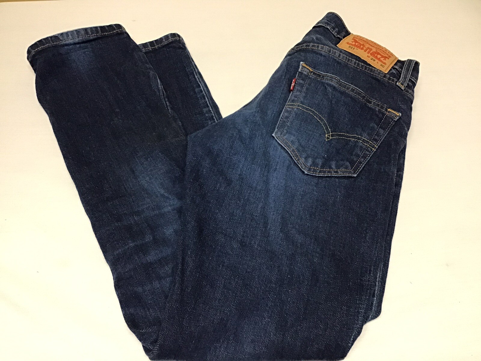 Levi’s Men’s 511 Slim Dark Blue Stretch Fit Denim Jeans 29×30