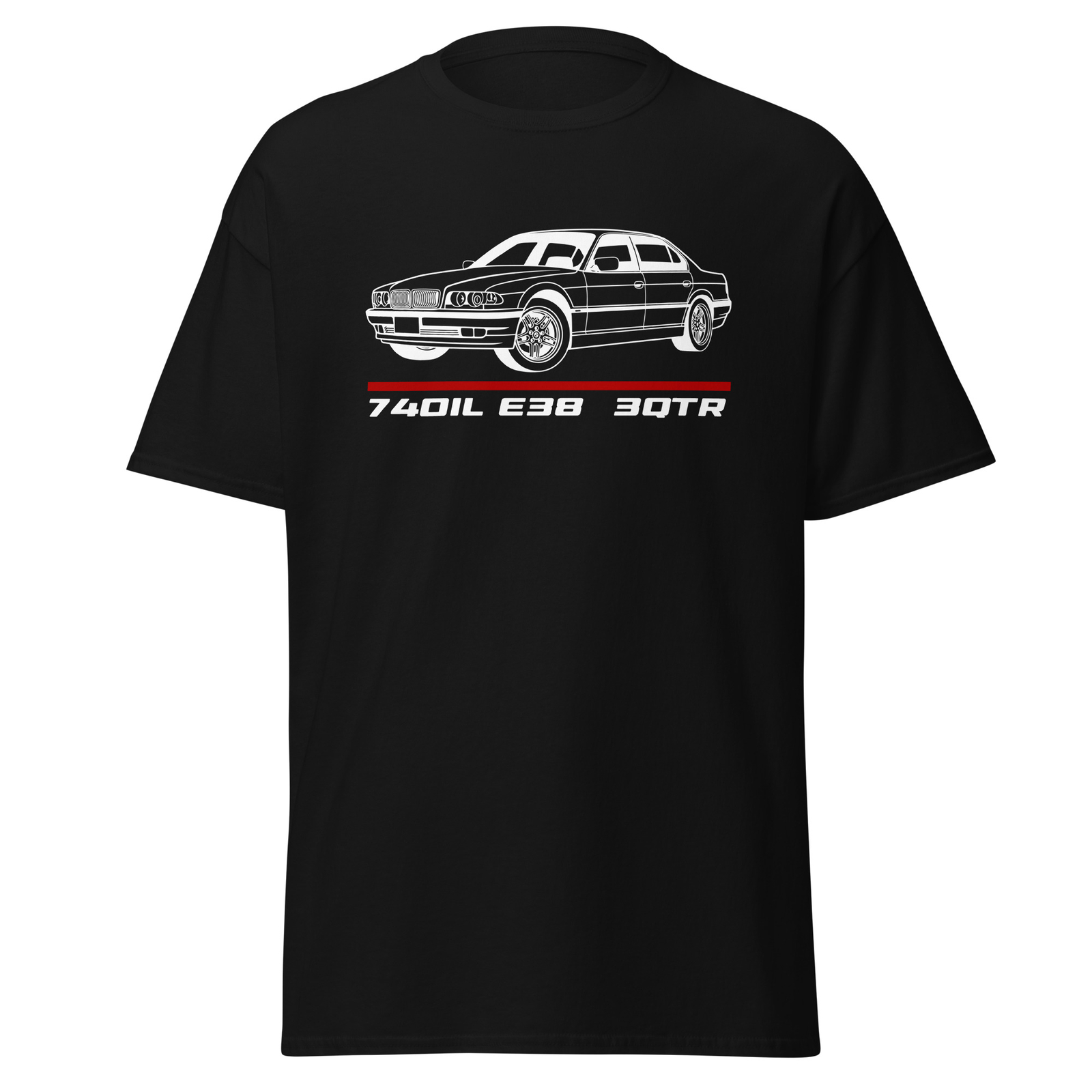 Premium T-shirt For BMW 740IL E38 1999 3QTR Car Enthusiast Birthday Gift