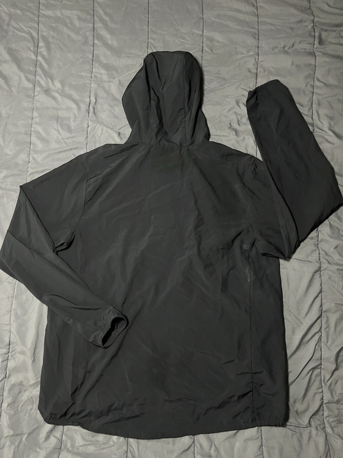 Nike Dri-FIT Men’s Hooded Full Zip Windbreaker Jacket w/ Pockets Black L
