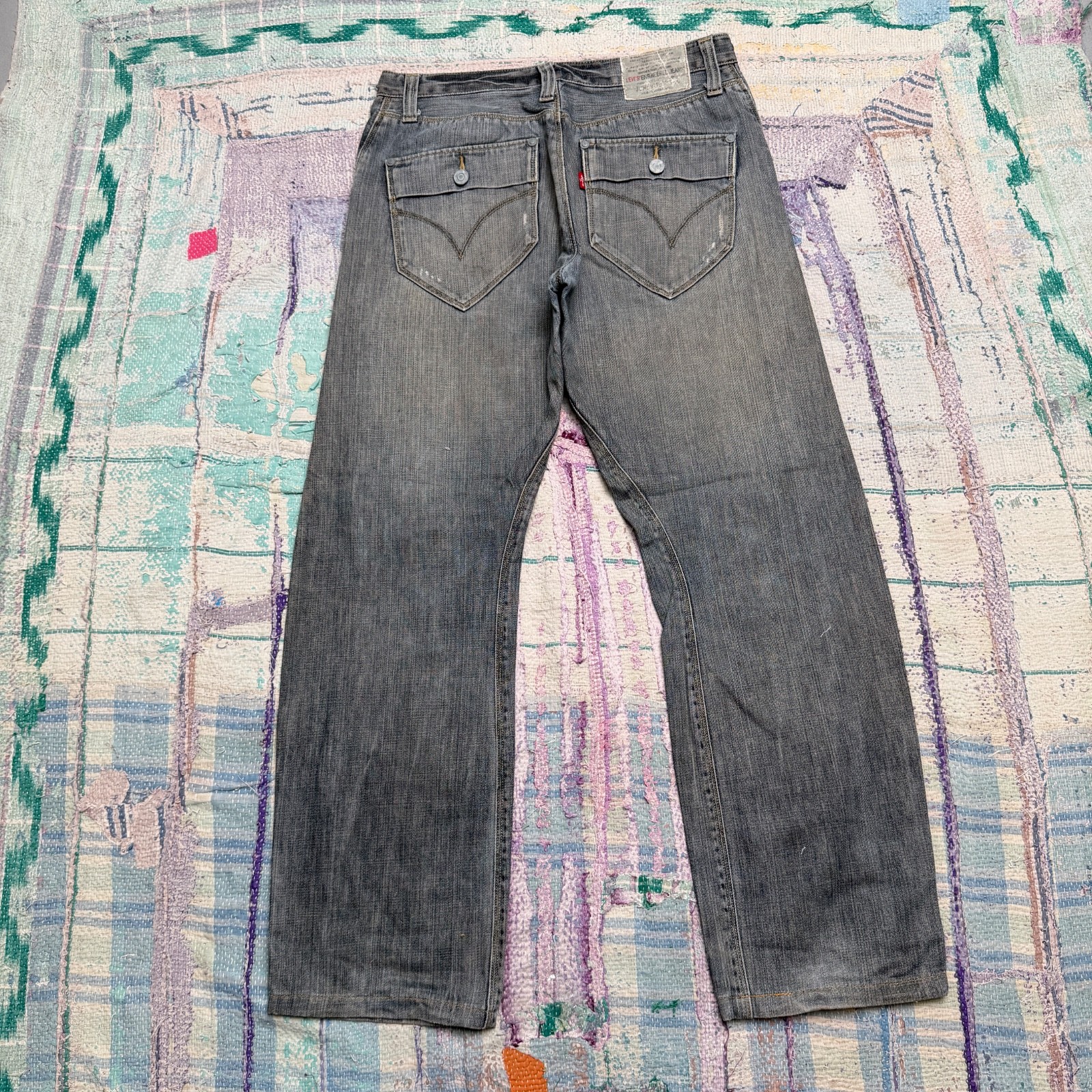 Vintage Levi’s Engineered Twisted Denim Jeans fits 32×29 HEMMED