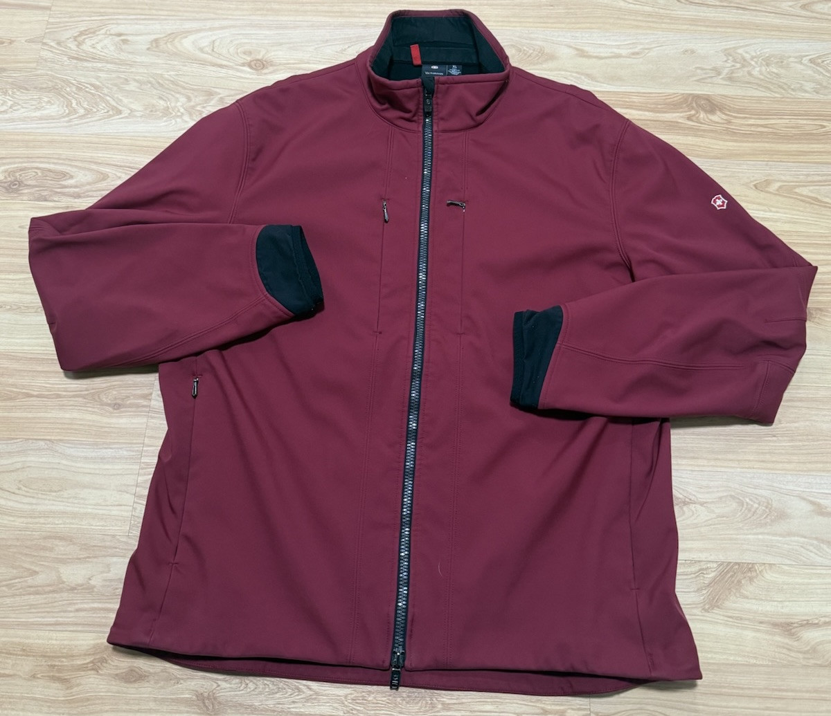 VICTORINOX MENS FULL ZIP SOFT SHELL FITTED CASUAL GOLF JACKET COAT SZ XL EUC