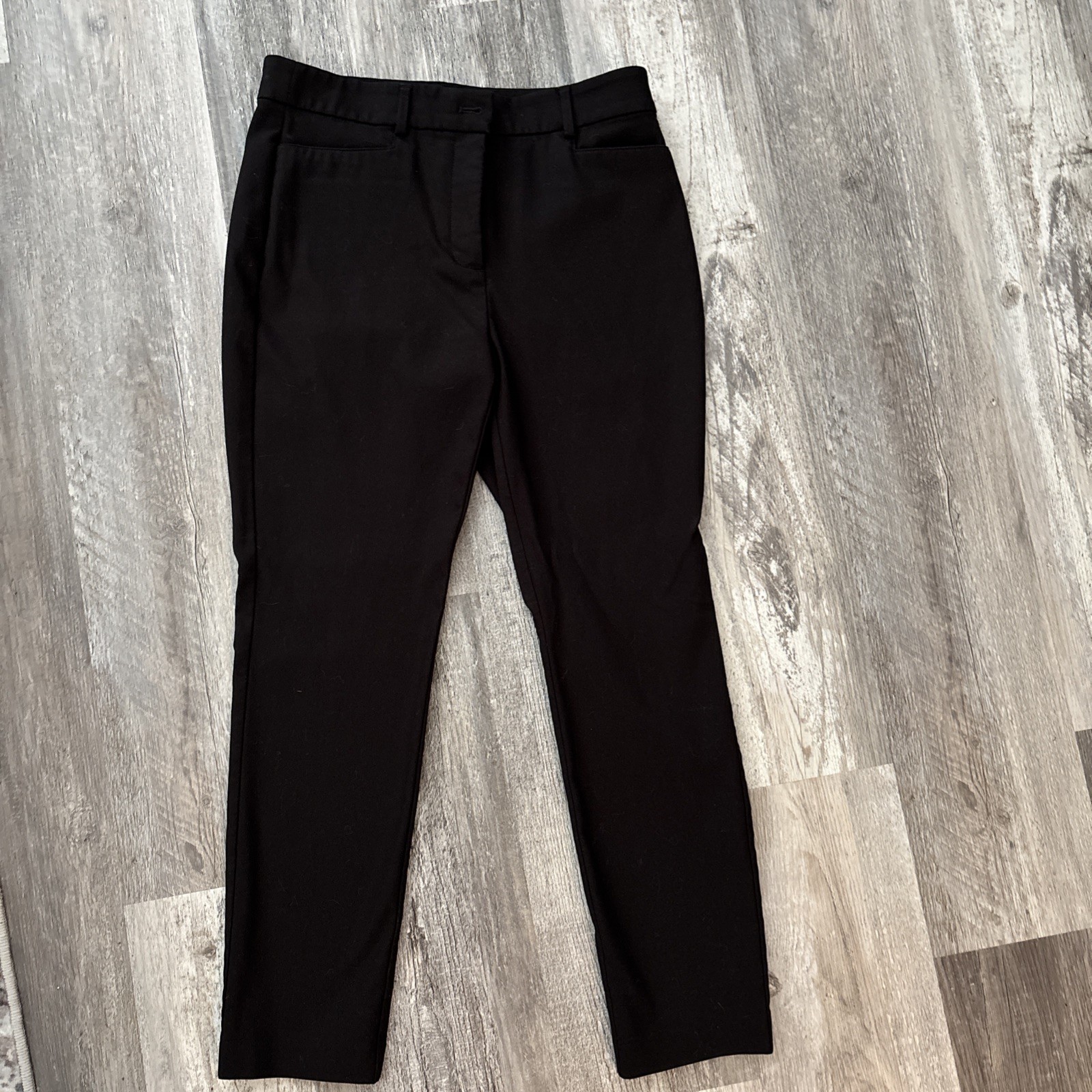 LOFT The Sutton Skinny Pant Women 6 Regular Black Workwear Trouser