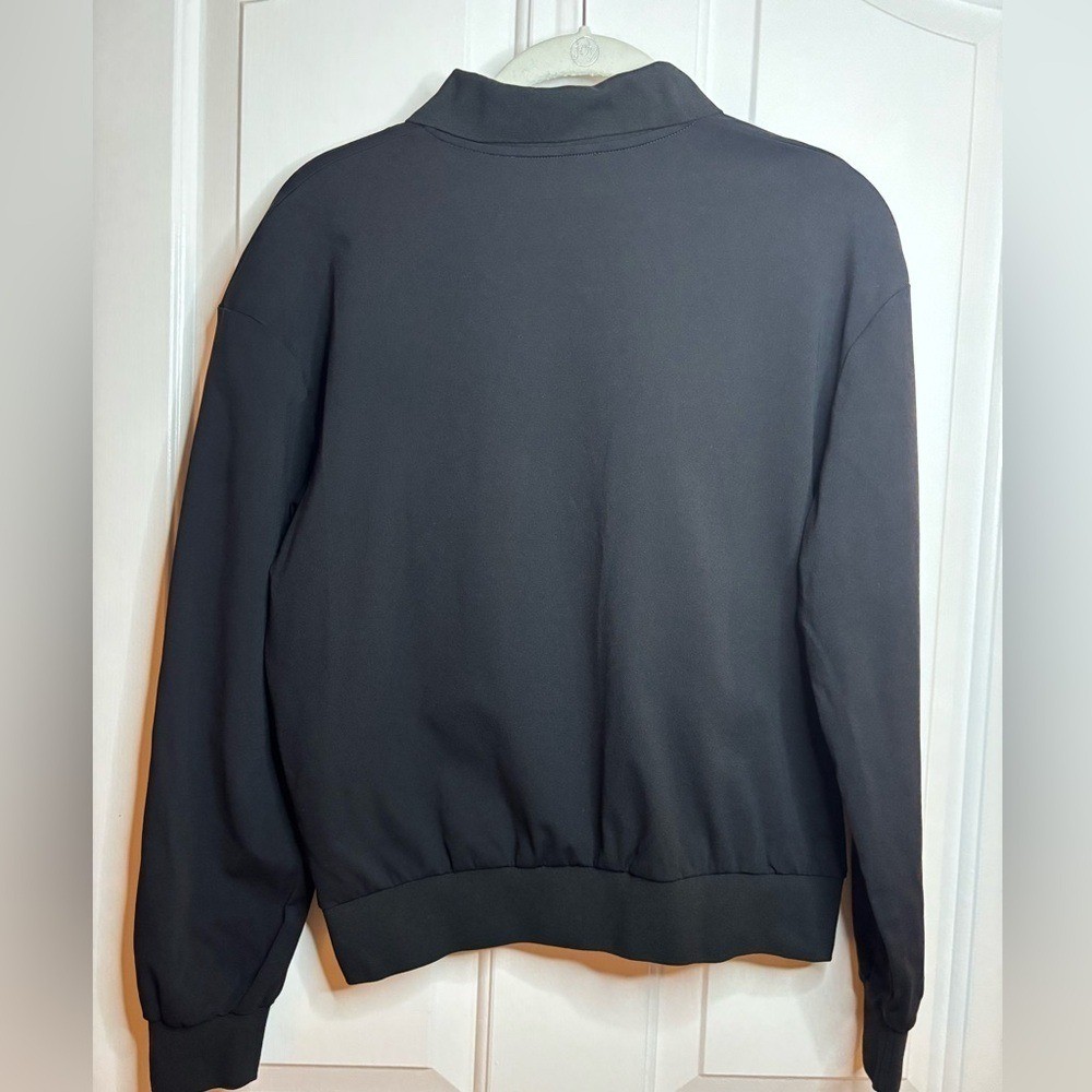 EUC The Row French Terry sweatshirt style top in black size XS