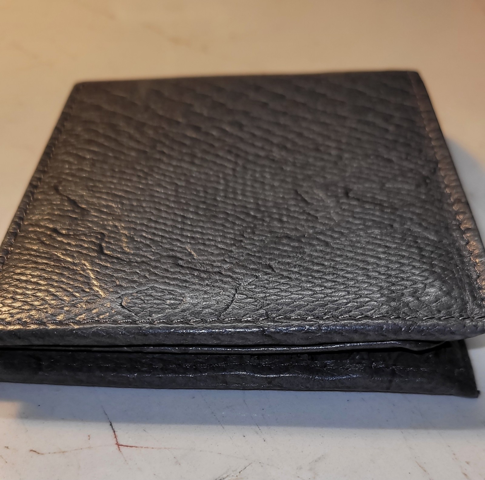 Genuine Leather Mens Access Denied Pocket Wallet Card Holder lots of slots