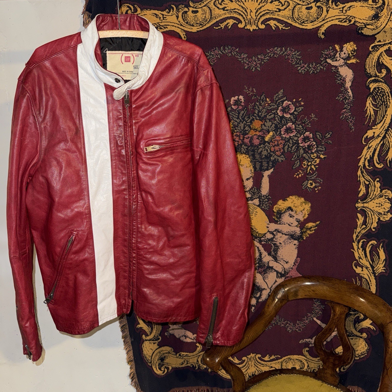 Vintage Y2K Gap Motorcycle Leather Jacket