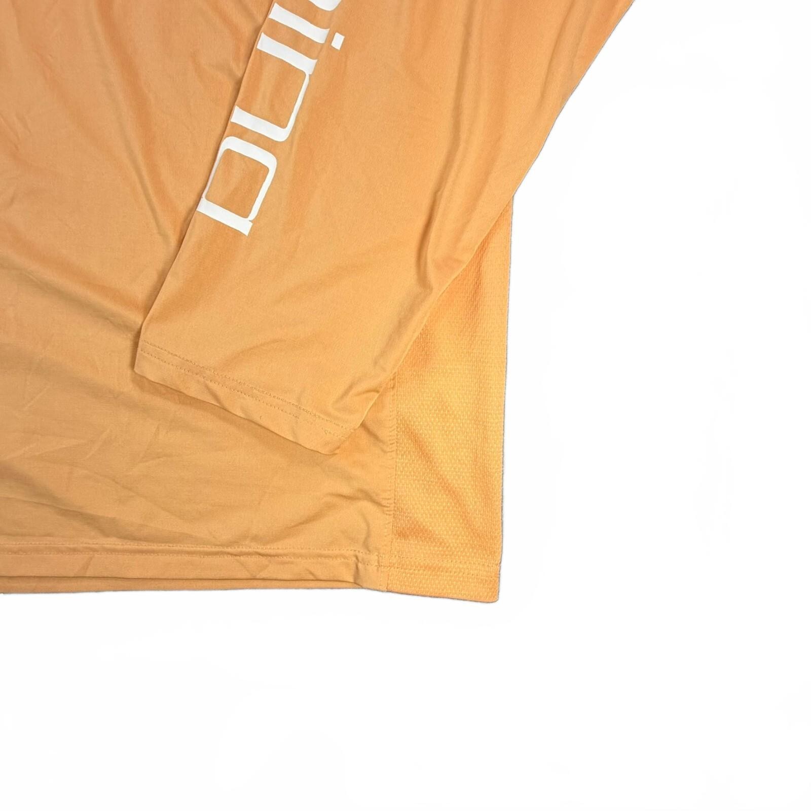 Men’s Huk Performance Fishing Long Sleeve Shirt Orange Size XXL