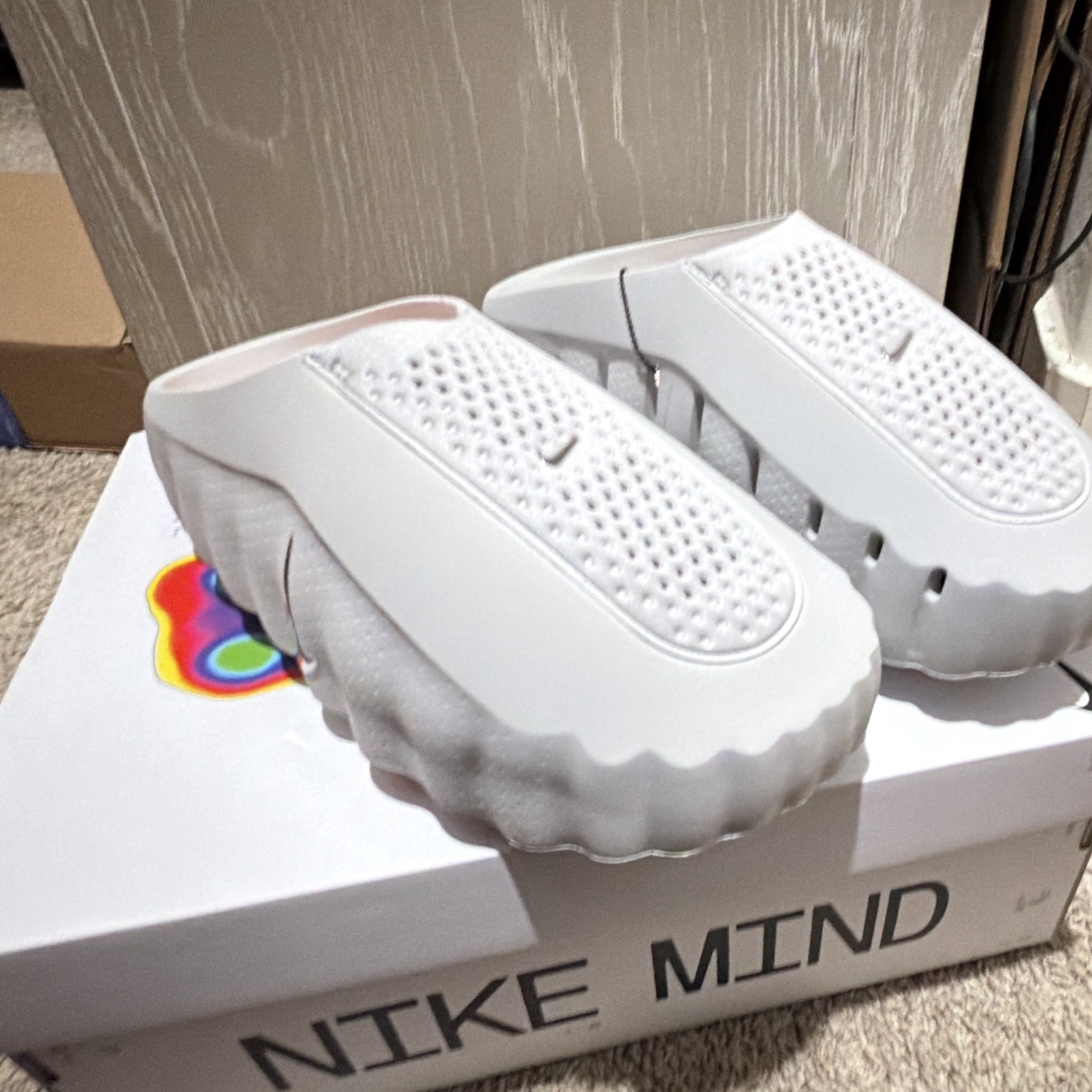 Nike Mind 001 Men’s Gray Slide Sandals Slip-On US 11